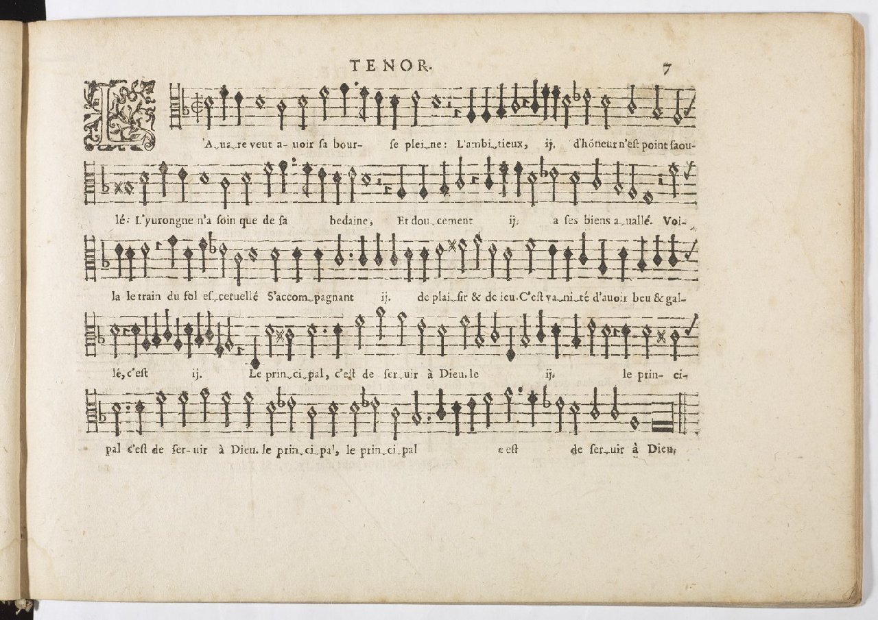 1594 - Paul Marceau - Trésor de musique d&#039;Orlande de Lassus, Superius, Bassus, Tenor, Quinta pars - BnF