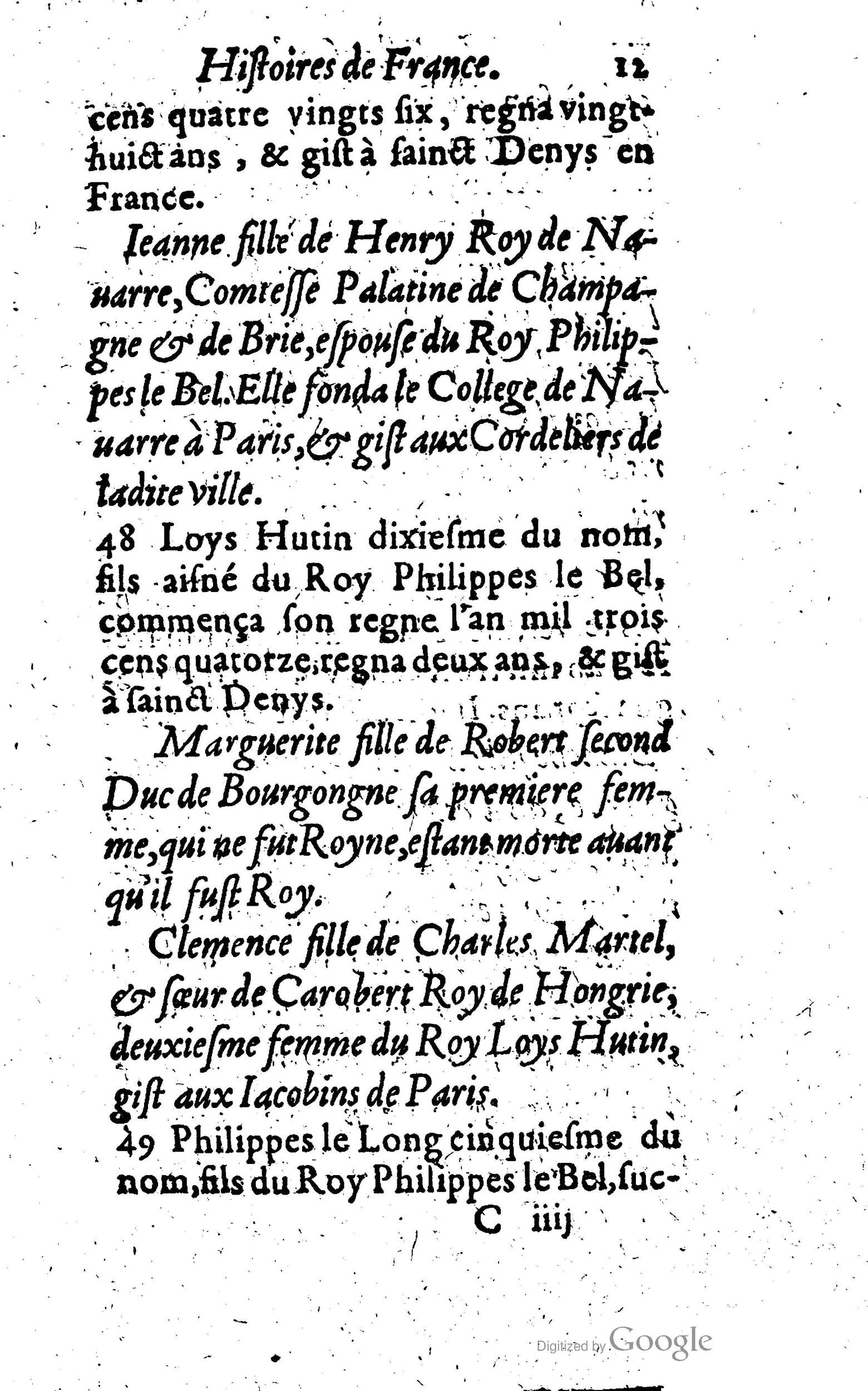1619 - Jean Corrozet - Trésor des histoires de France - Anvers Musée Plantin-Moretus