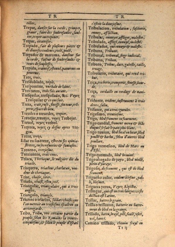 1607 - Marc Orry - Trésor des deux langues espagnole et française (Première et Seconde parties) - ÖNB Wien