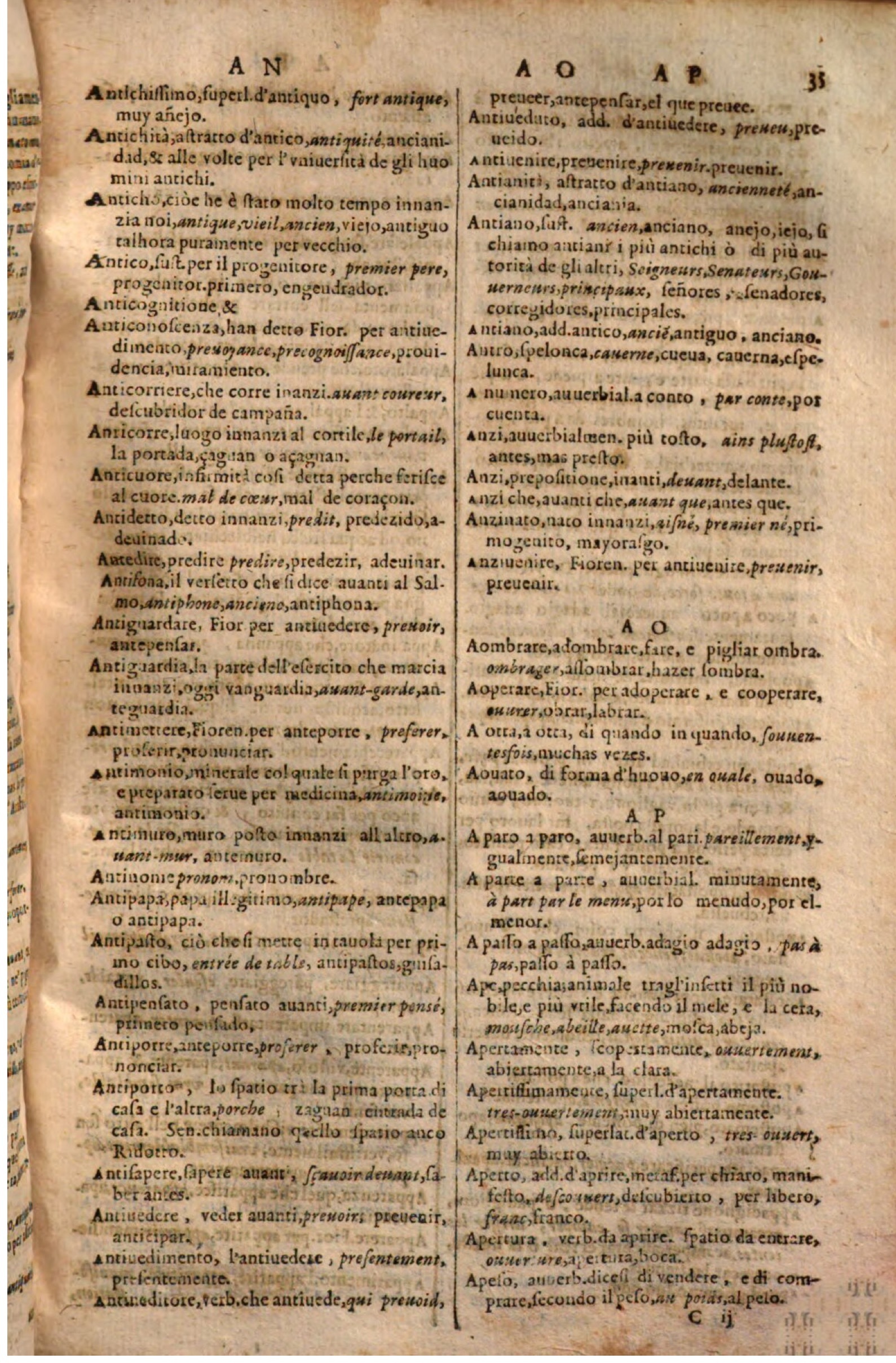 1644 - Jacques Crespin - Trésor des trois langues - Passau