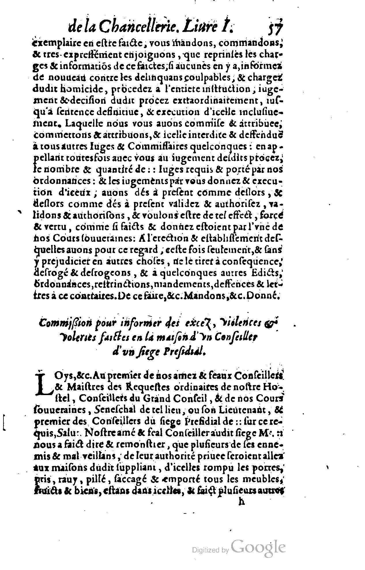 1614 - Jean Richer - Trésor du nouveau style et protocole de la chancellerie de France - BSB Munich