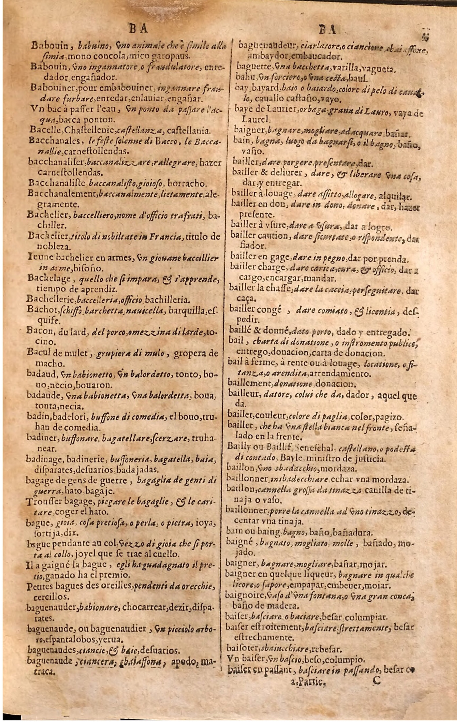 1627 - Jacques Crespin - Trésor des trois langues (Seconde partie) - Regensburg