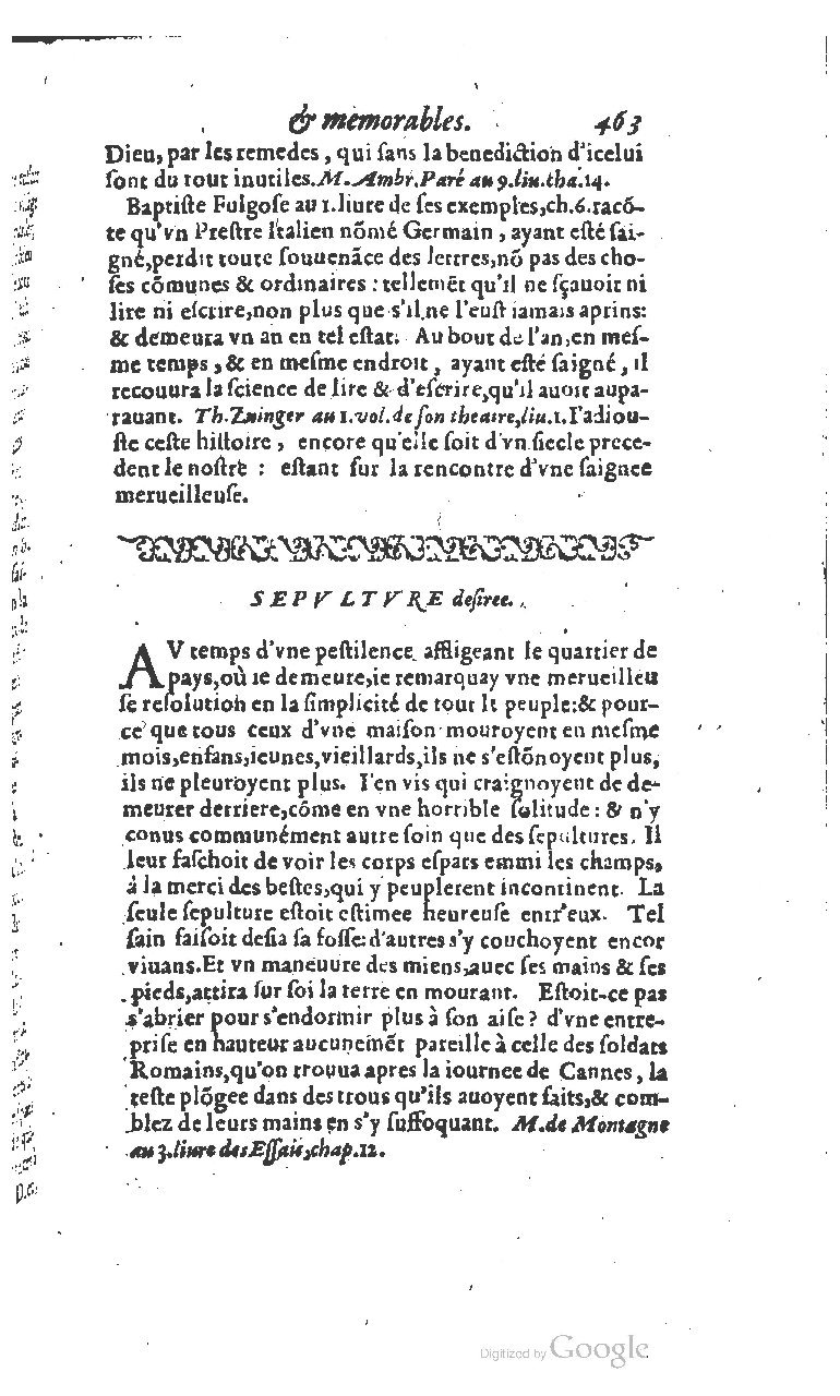 1610 - Paul Marceau - Trésor d’histoires admirables et mémorables - BSB Munich 1610 - Paul Marceau - Trésor d’histoires admirables et mémorables - BSB Munich