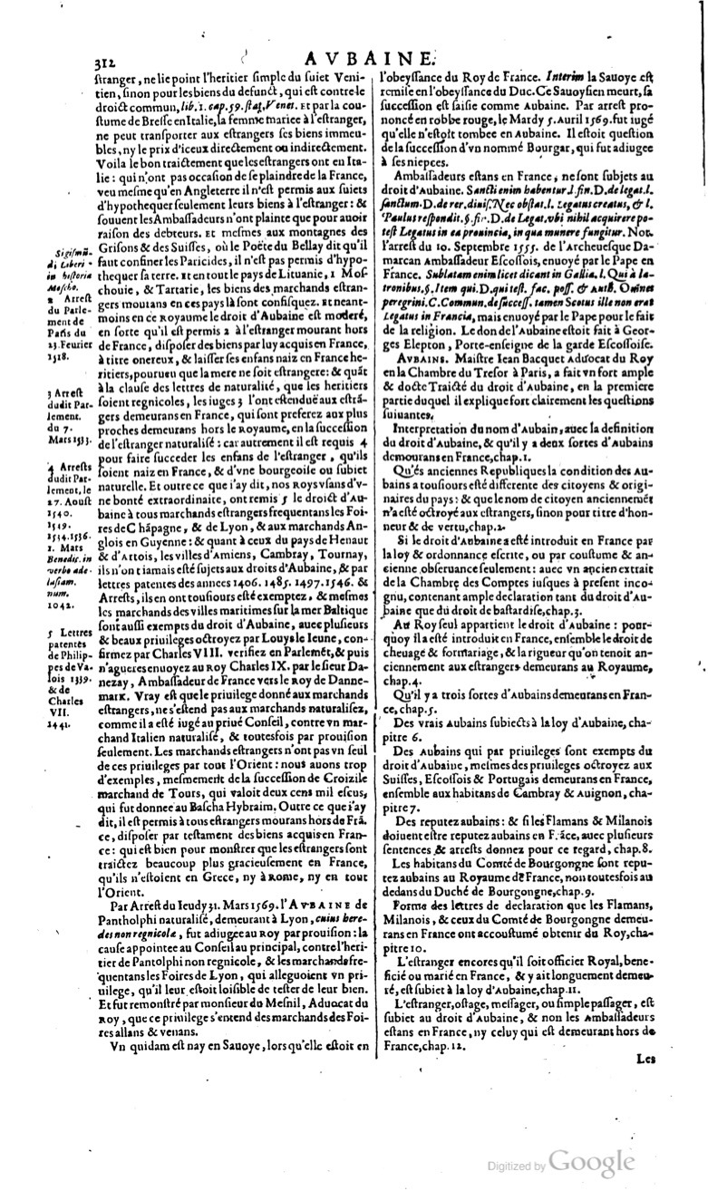 1629 - Veuve Nicolas Buon - Trésor du droit français (29620 T. 1) - BM Lyon