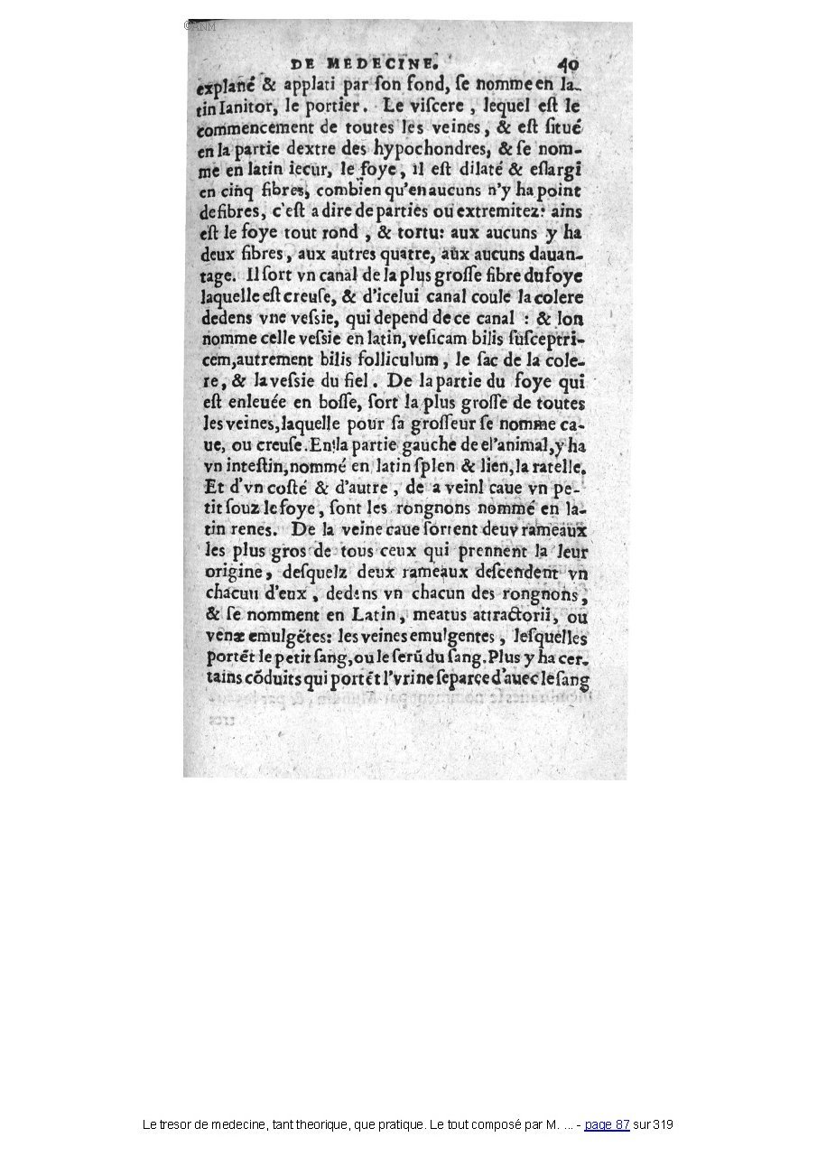 1560 - Pierre et Jan Moine - Trésor de médecine - Université Paris Cité