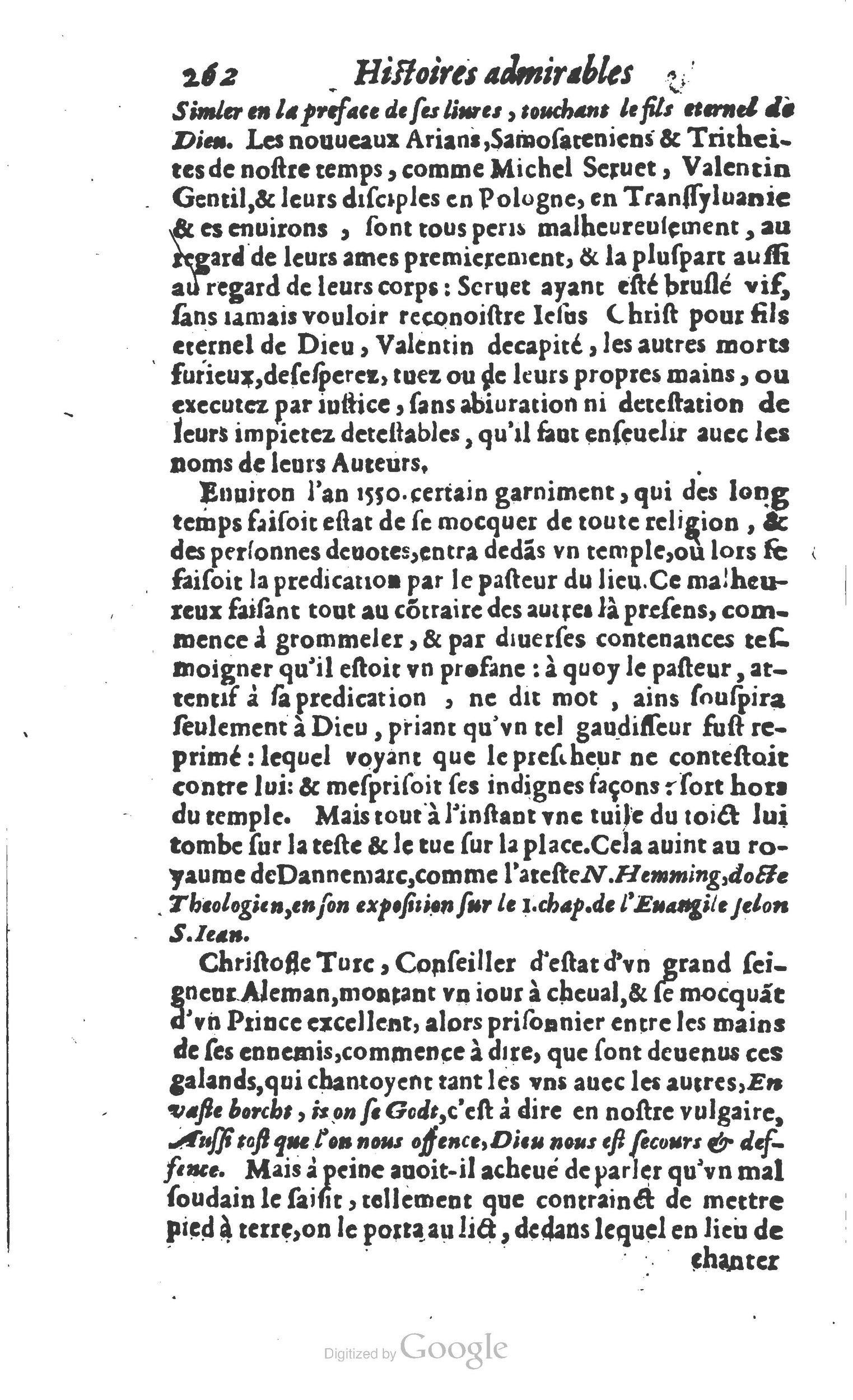 1610 - Paul Marceau - Trésor d’histoires admirables et mémorables - Princeton