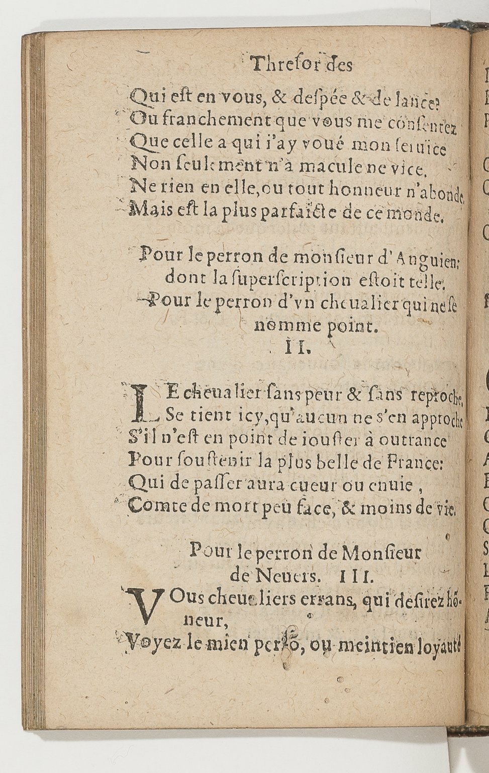 1568c. - Veuve Jean Bonfons - Trésor des joyeuses inventions du parangon de poésies - BnF Arsenal