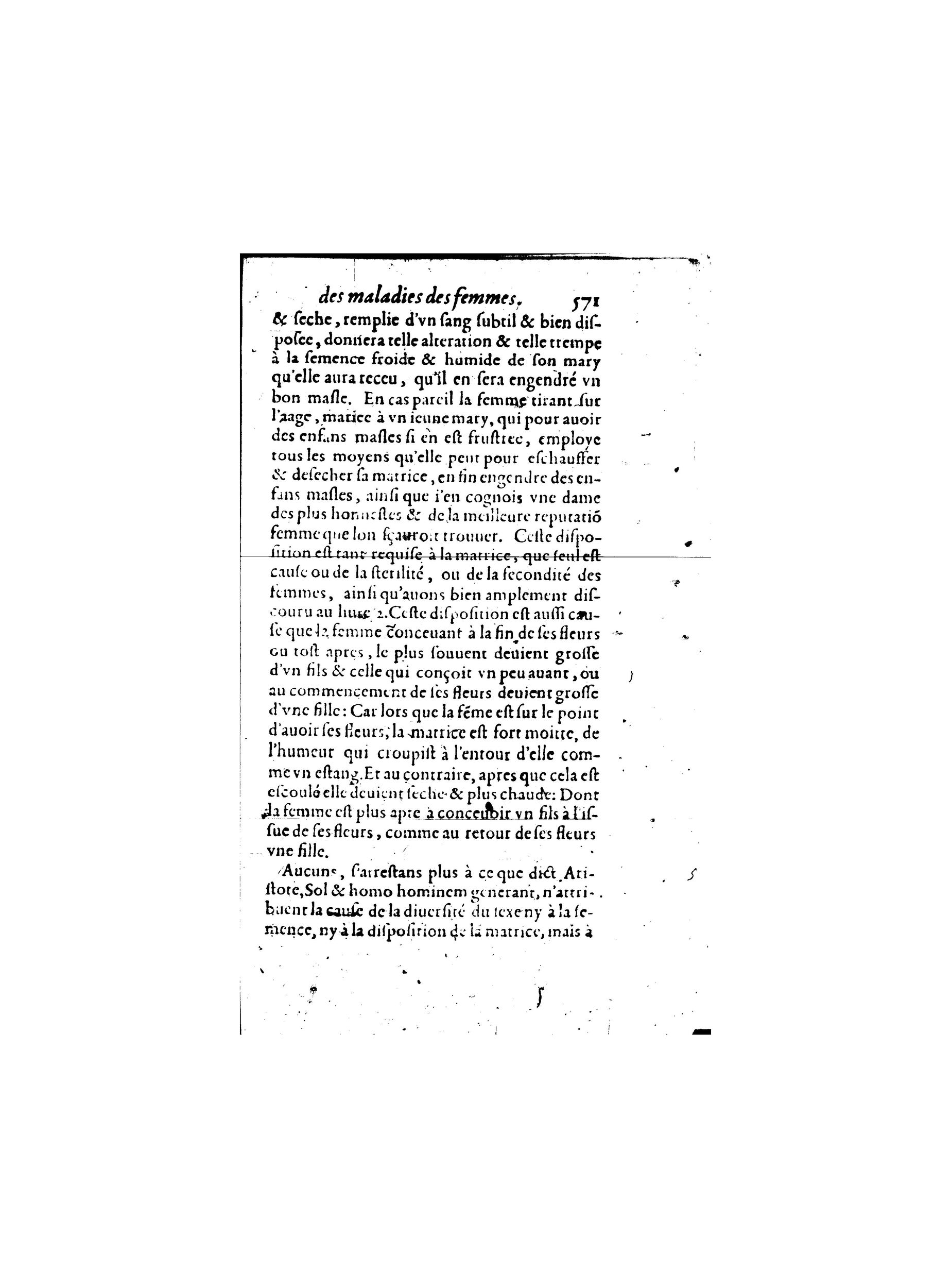 1587 - Jacques du Puis - Trésor des remèdes secrets pour les maladies des femmes - BnF
