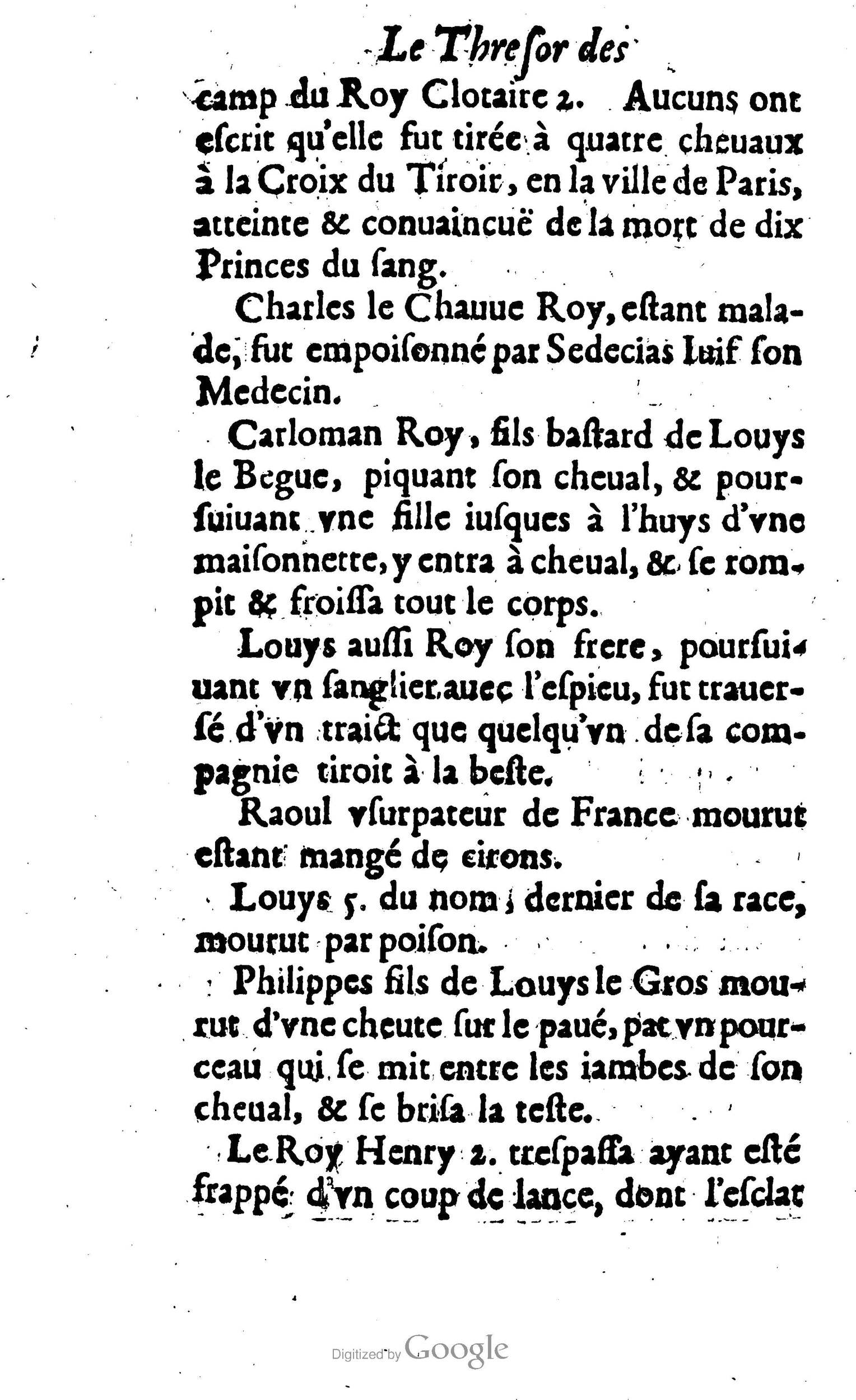 1638 - Jean Corrozet - Trésor des histoires de France - BM Lyon 1638 - Jean Corrozet - Trésor des histoires de France - BM Lyon