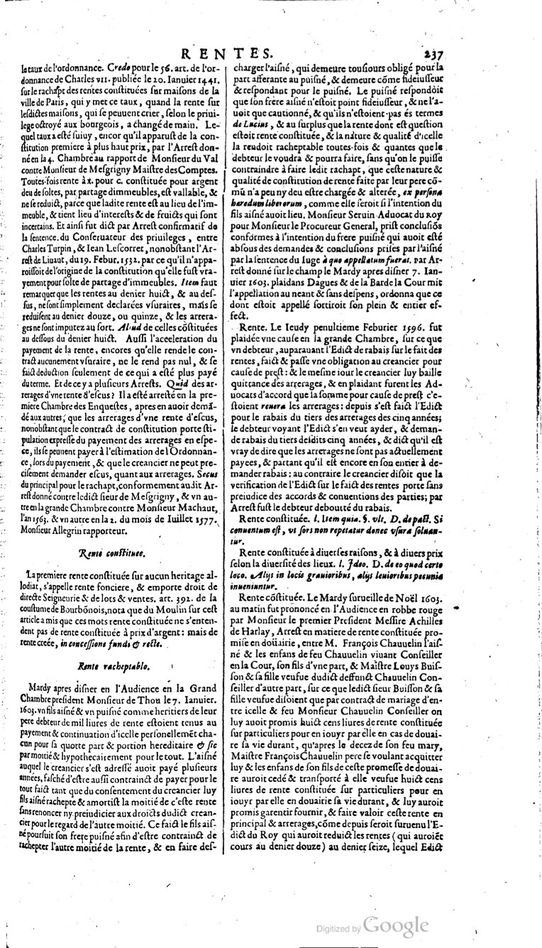 1629 - Veuve Nicolas Buon - Trésor du droit français (21754 T. 3) - BM Lyon