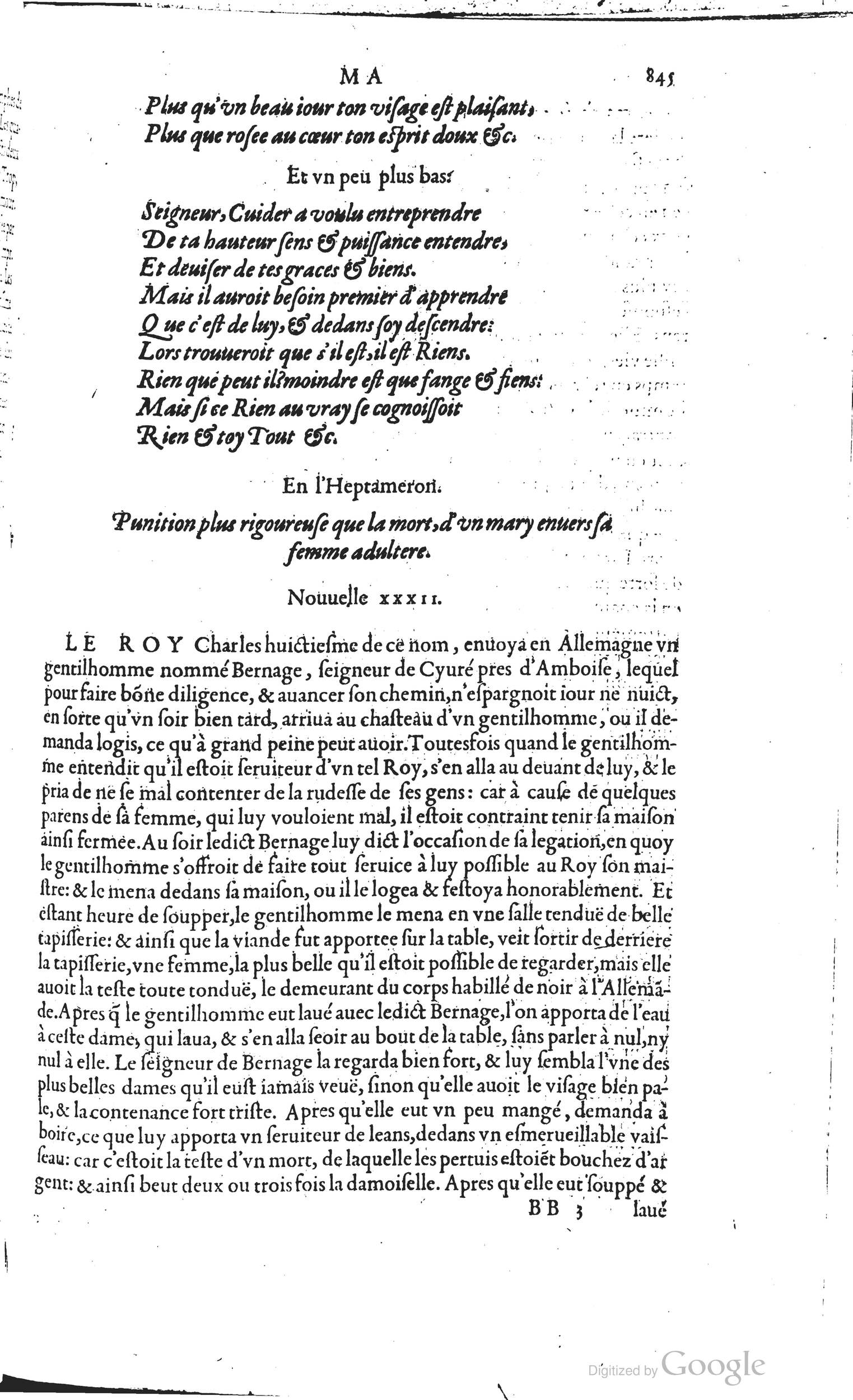 1585 - Barthélemy Honorat - Bibliothèques françaises - BSB Munich