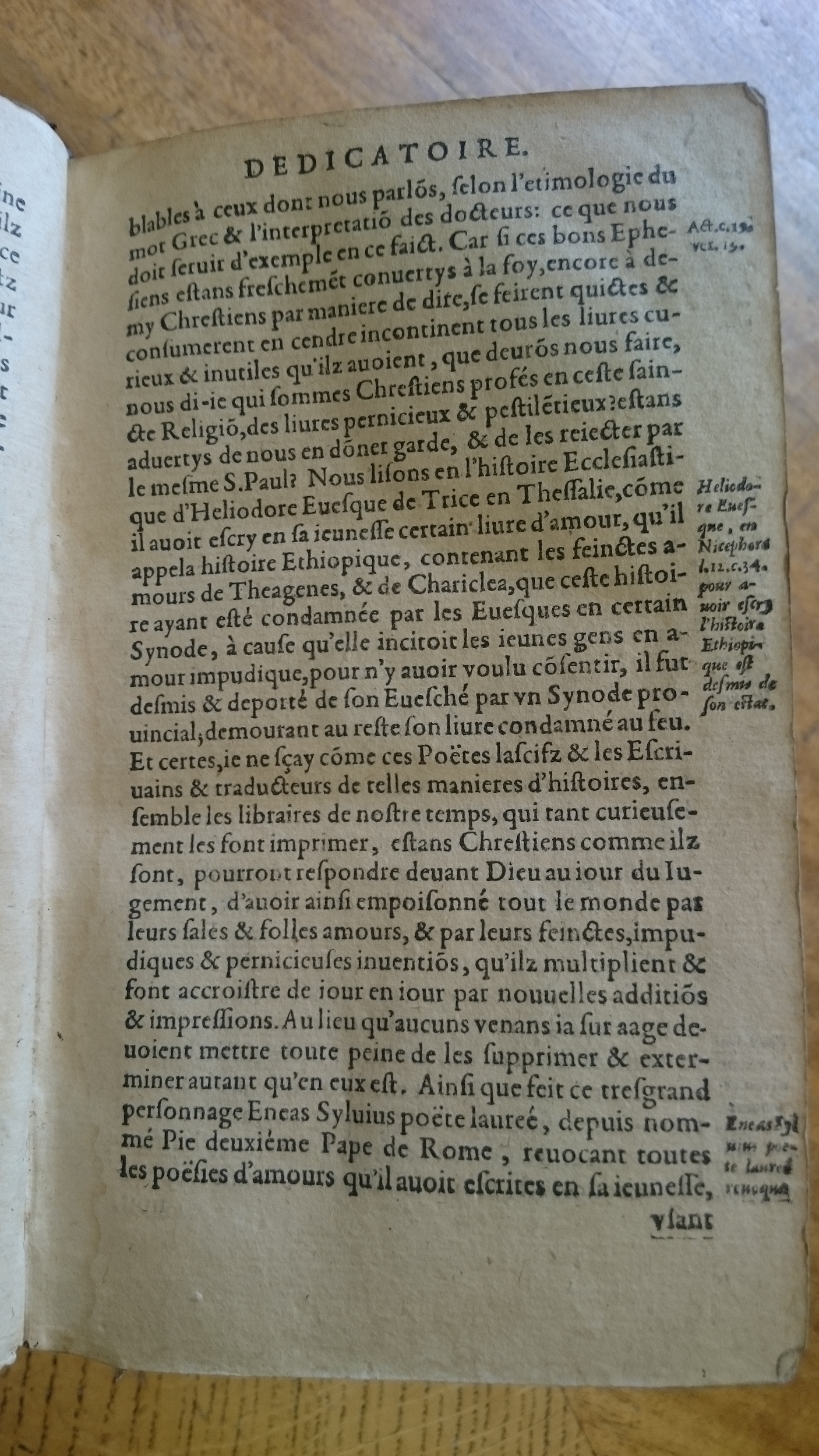 1585 - Jean Bogard - Trésor des faits et dits mémorables des hommes saints et illustres - Douai Quincy
