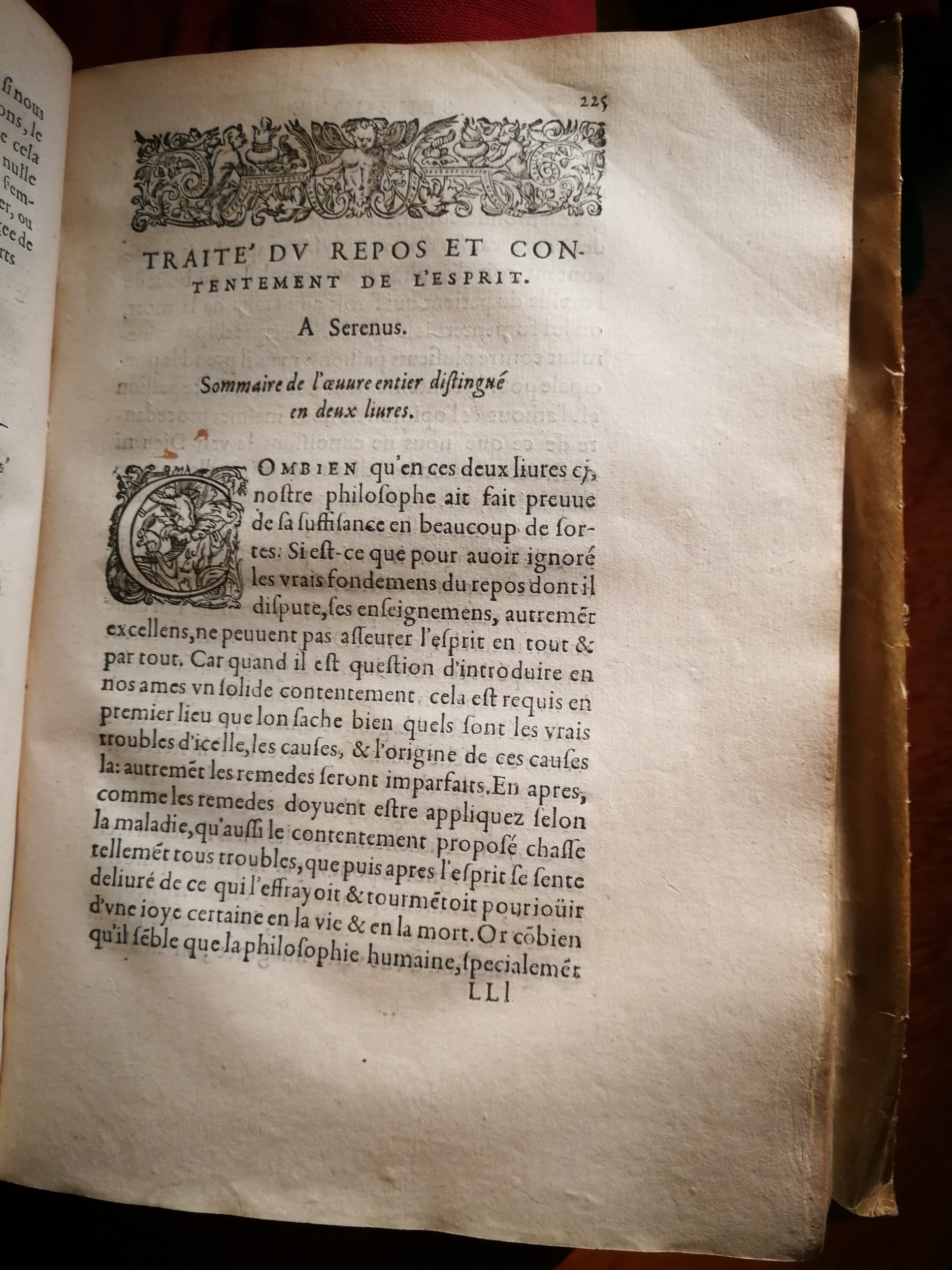 1595 - Jean Houzé - Œuvres morales et mêlées de Sénèque, Trésor de philosophie morale - T. 1 - BnF 1595 - Jean Houzé - Œuvres morales et mêlées de Sénèque, Trésor de philosophie morale - T. 1 - BnF