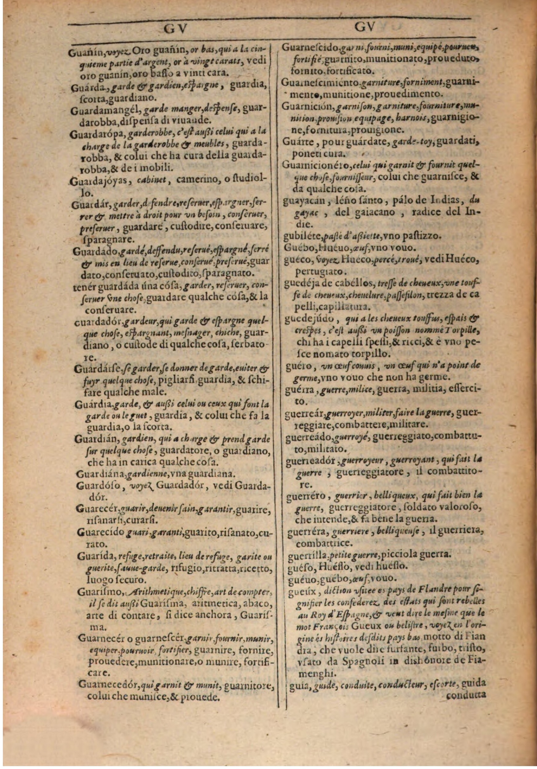 1609 - Philippe Albert et Alexandre Pernet - Trésor des trois langues française, italienne et espagnole (Première partie) - BSB Munich 1609 - Philippe Albert et Alexandre Pernet - Trésor des trois langues française, italienne et espagnole (Première partie) - BSB Munich