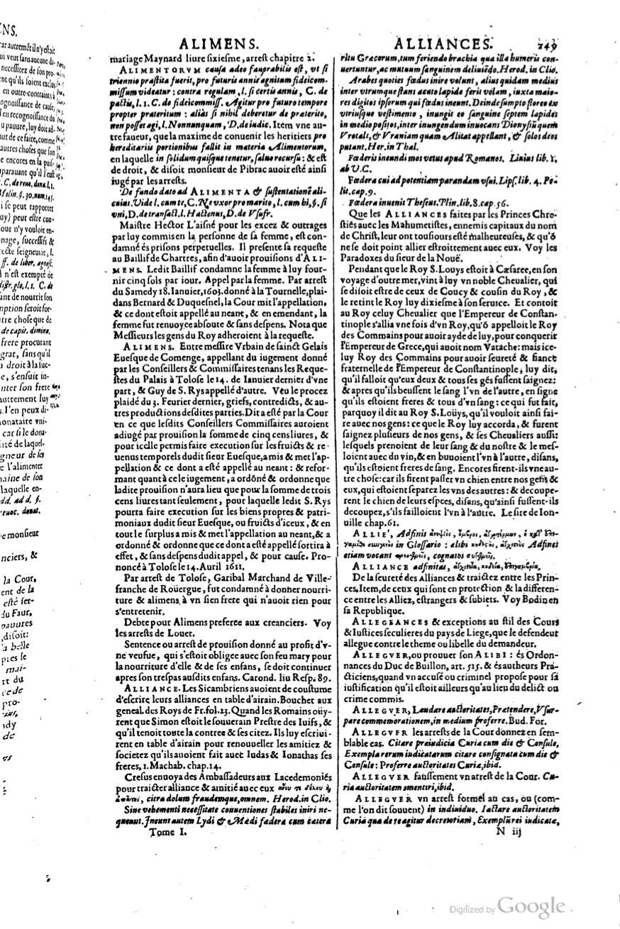 1629 - Veuve Nicolas Buon - Trésor du droit français (29620 T. 1) - BM Lyon
