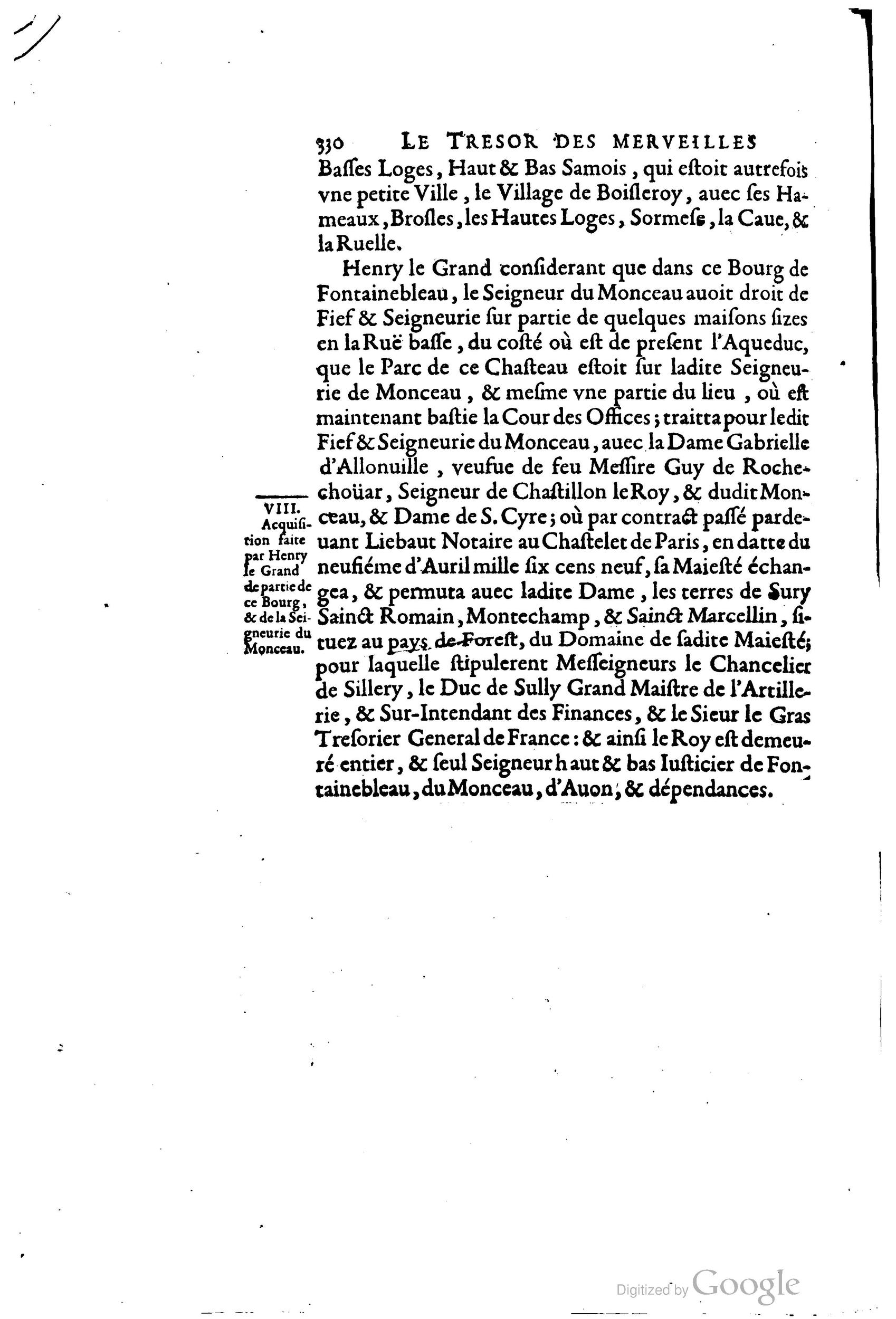 1642 - Sébastien Cramoisy - Trésor des merveilles de la maison royale de Fontainebleau - BM Lyon 1642 - Sébastien Cramoisy - Trésor des merveilles de la maison royale de Fontainebleau - BM Lyon