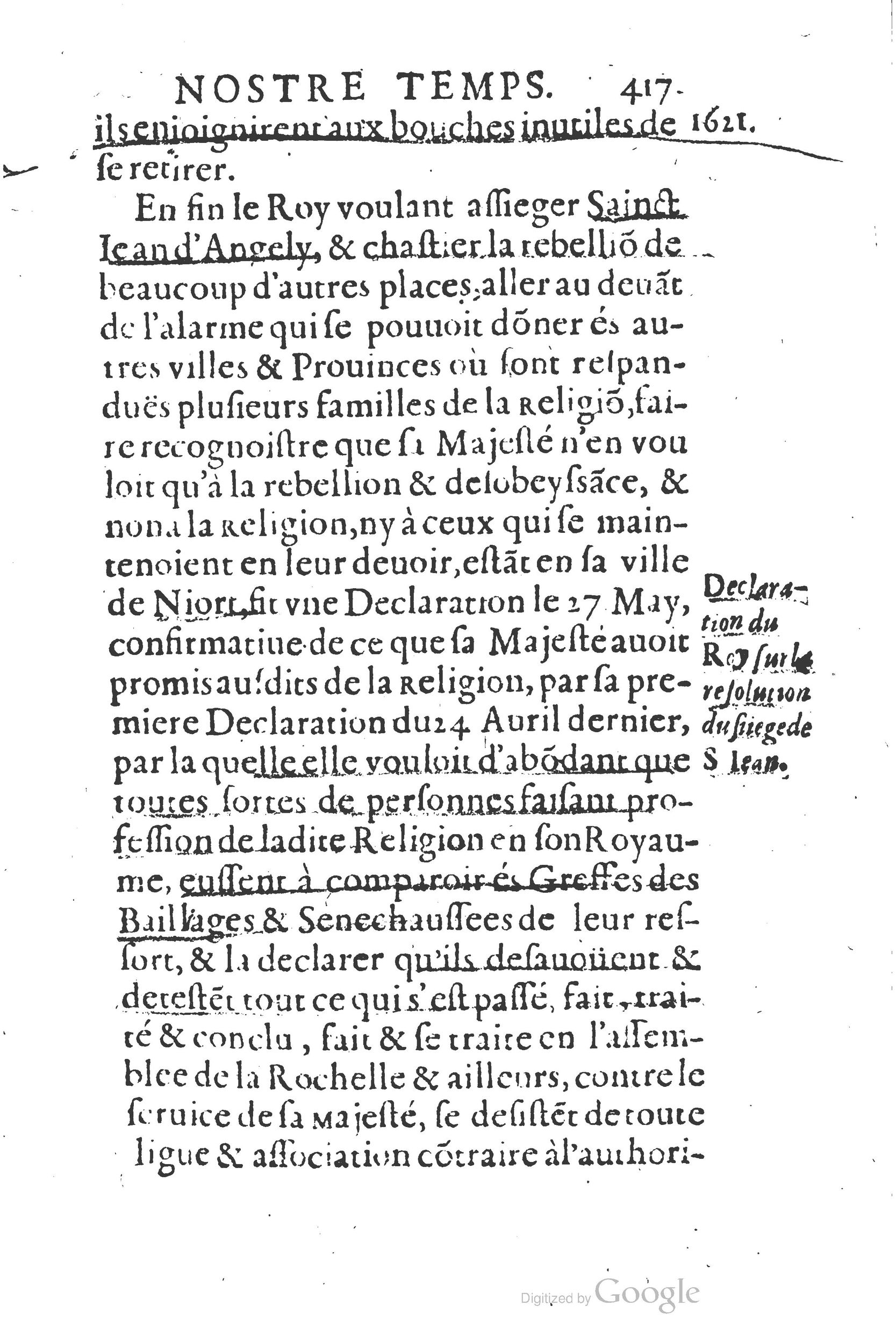1626 - Joseph Bouillerot - Trésor de l’histoire générale de notre temps - BSB Munich