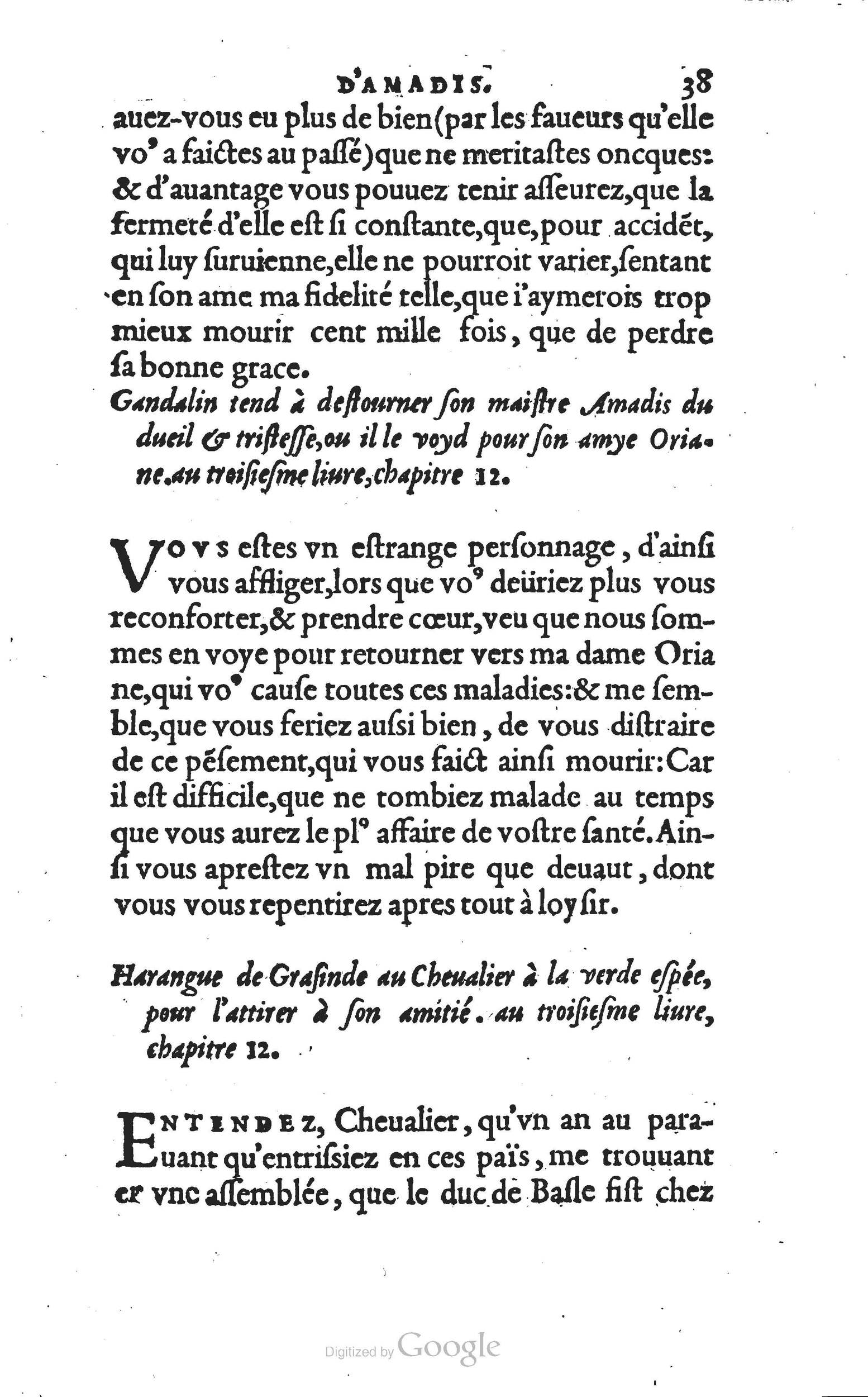 1560 - Vincent Sertenas et Gilles Robinot - Trésor des Amadis - British Library