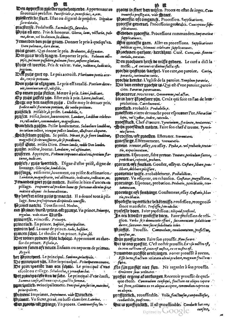 1573 - Christophe Plantin - Trésor du langage bas-allemand - BM Lyon