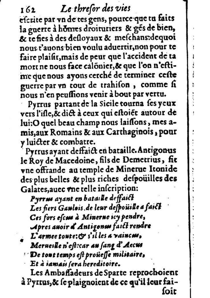 1611 - Pierre Rigaud - Trésor des vies de Plutarque - BM Lyon