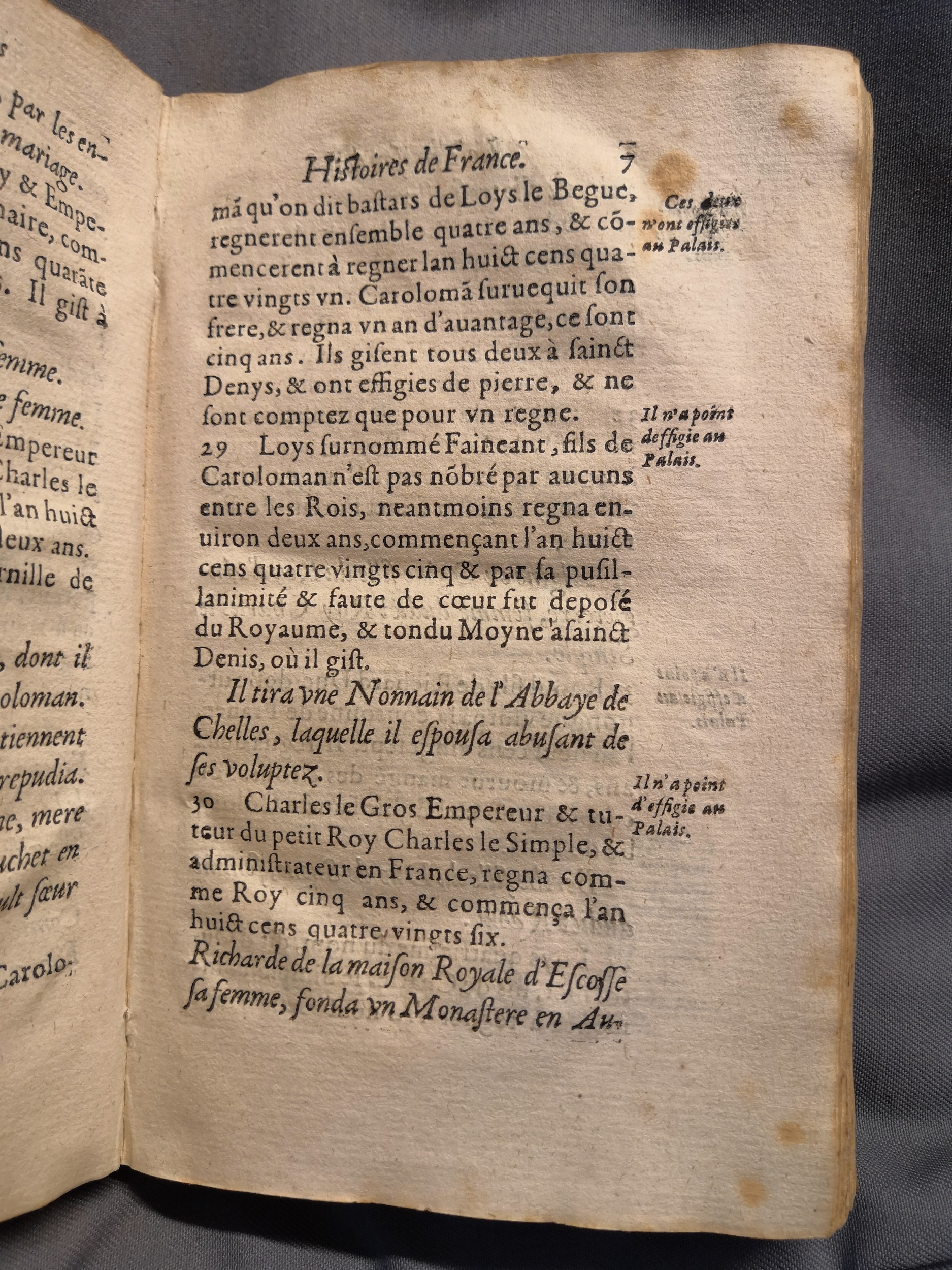 1614 - Jean Corrozet - Trésor des histoires de France - Amsterdam