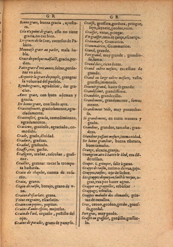 1607 - Marc Orry - Trésor des deux langues espagnole et française (Première et Seconde parties) - ÖNB Wien