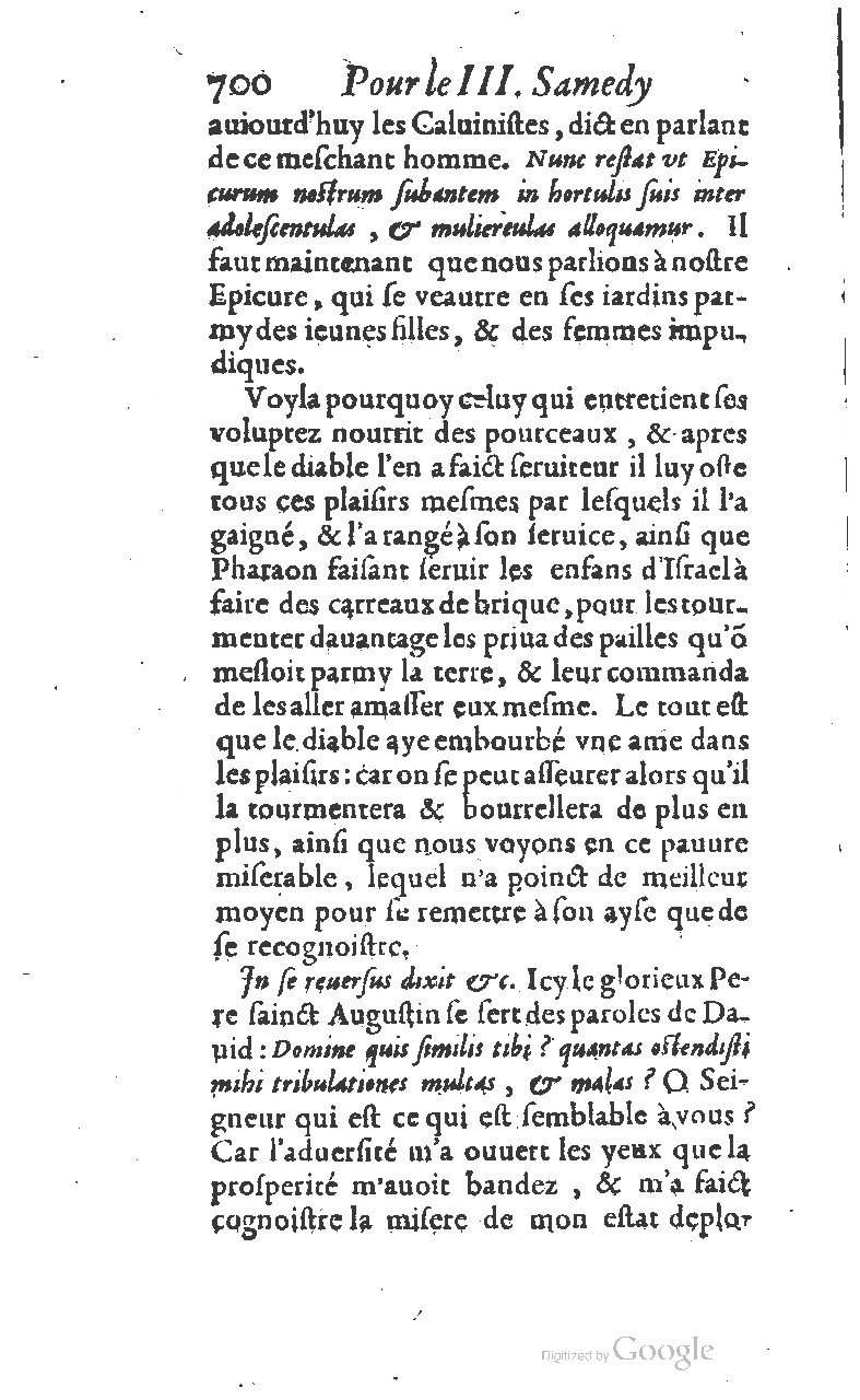 1607 - Nicolas Du Fossé - Trésor quadragésimal - T 01 - BM Lyon