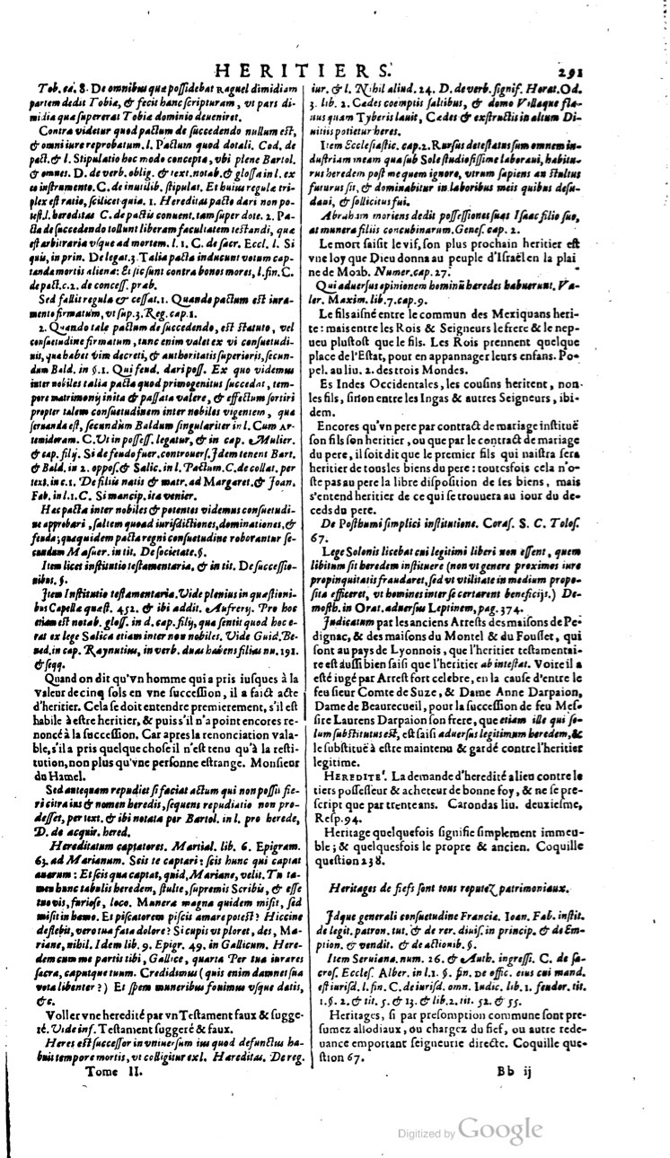 1629 - Veuve Nicolas Buon - Trésor du droit français (21754 T. 2) - BM Lyon