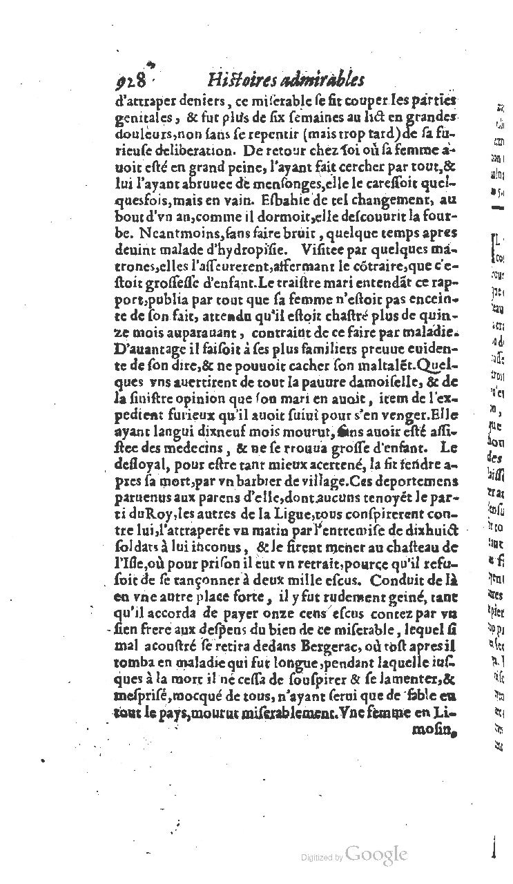 1610 - Paul Marceau - Trésor d’histoires admirables et mémorables - BSB Munich