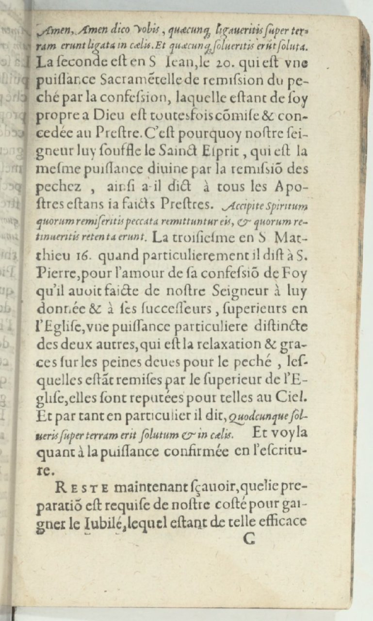 1590 - Jean Moreau - Discours du jubilé tiré du Trésor spirituel de l’Église - BnF