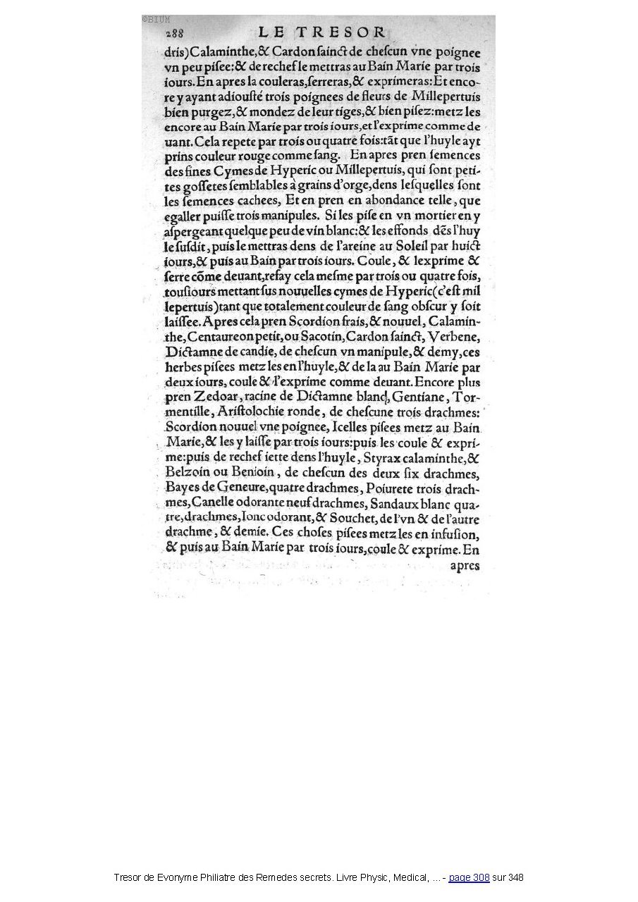 1555 - Balthazar Arnoullet - Trésor d’Évonyme Philiatre - Université Paris Cité