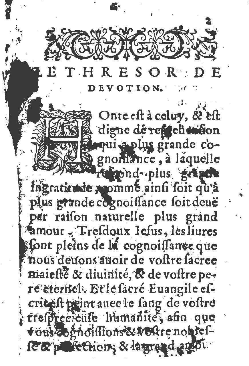 1578 - Guillaume Chaudière - Trésor de dévotion traitant de plusieurs belles vertus - BM Lyon