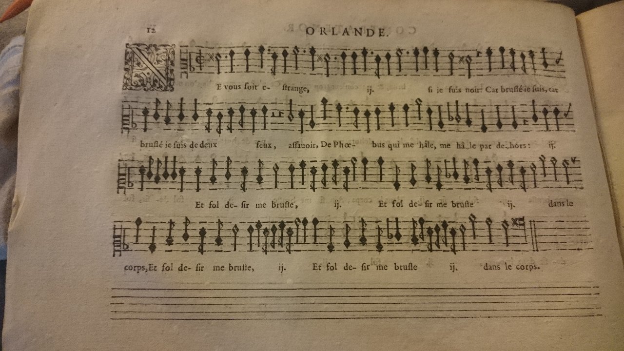 1594 - [Pierre de Saint-André] - Trésor de musique d’Orlande de Lassus, Contratenor - British Library