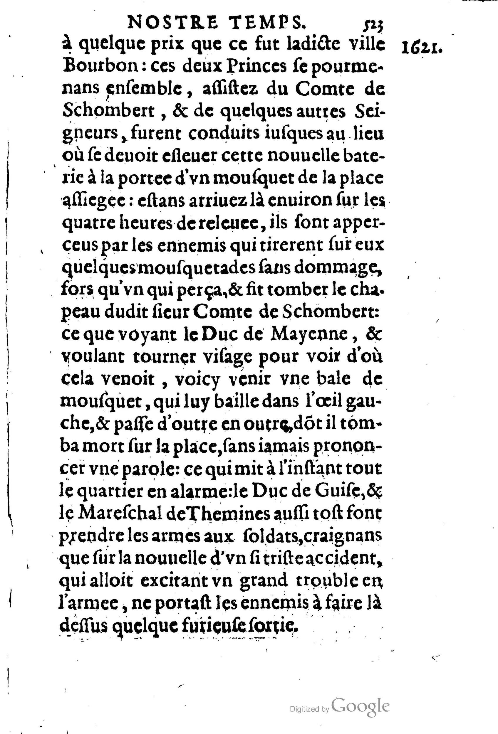 1623 - Joseph Bouillerot - Trésor de l’histoire générale de notre temps - BM Lyon