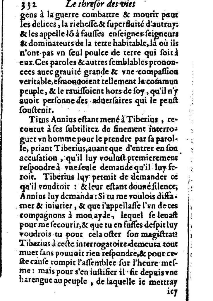 1611 - Pierre Rigaud - Trésor des vies de Plutarque - BM Lyon
