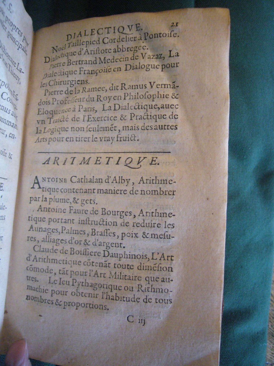 1602 - François Jacquin - Trésor des bons esprits français - BnF Arsenal