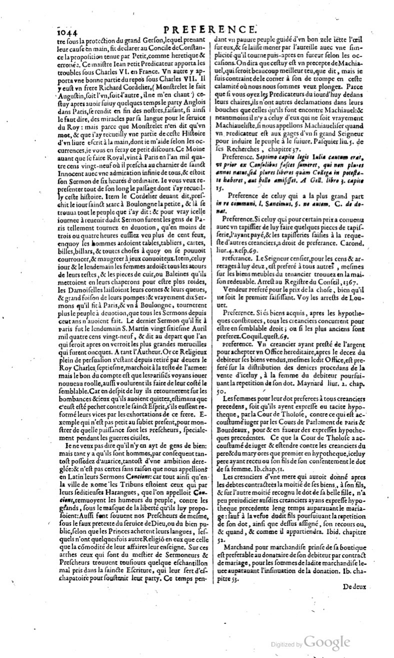 1629 - Veuve Nicolas Buon - Trésor du droit français (29620 T. 2) - BM Lyon