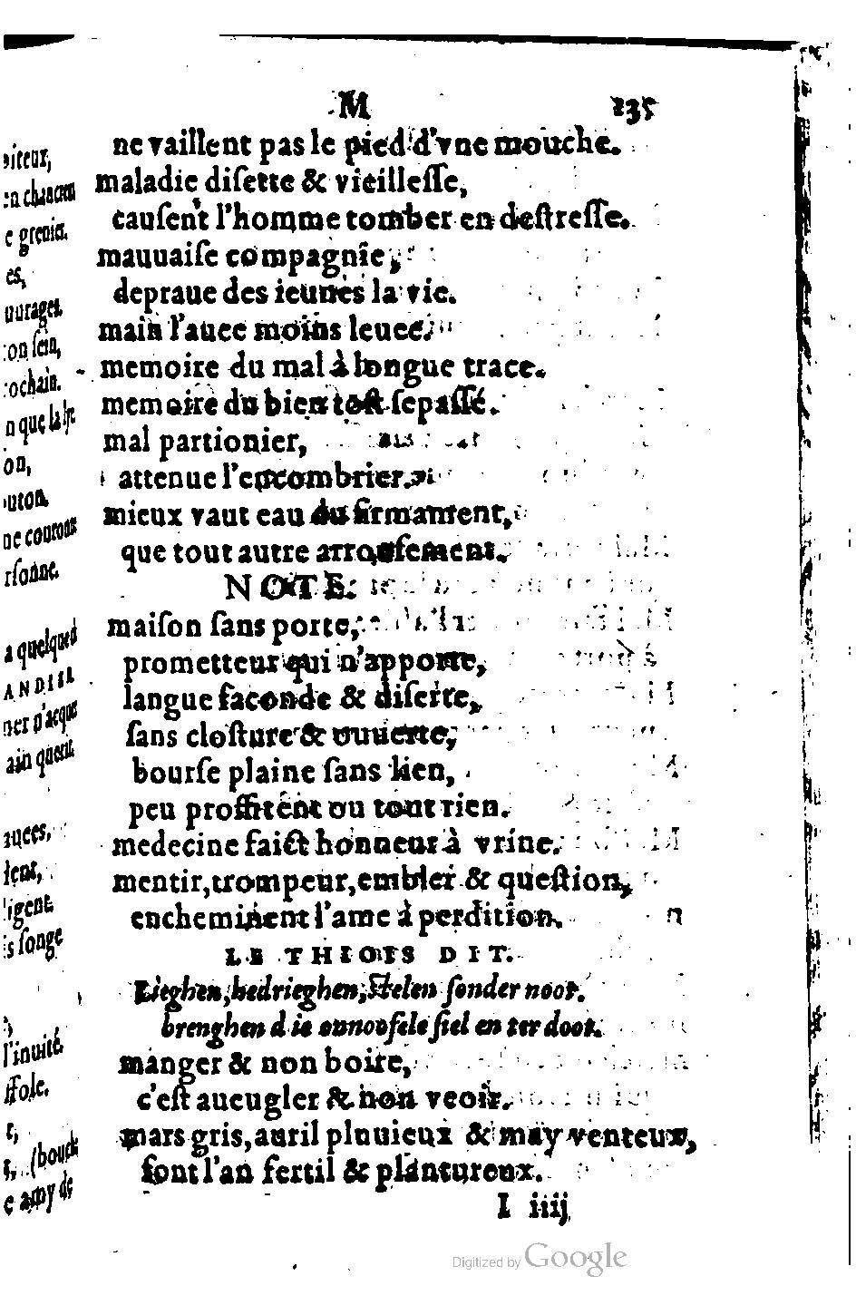 1582 - Nicolas Bonfons - Trésor des sentences dorées - BM Lyon 1582 - Nicolas Bonfons - Trésor des sentences dorées - BM Lyon