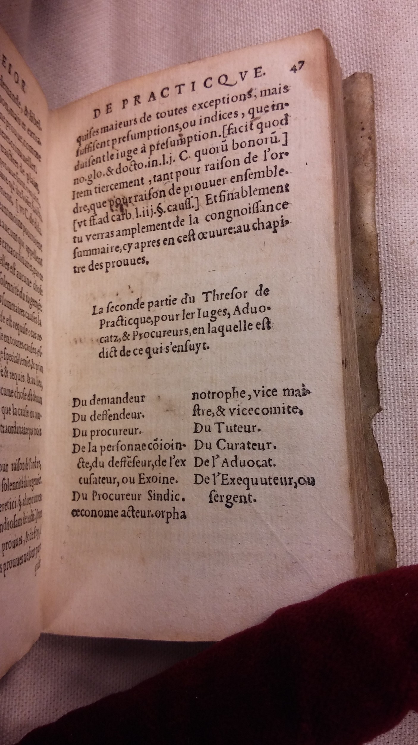 1549 - Jean Palier et Guillaume Regnault - Trésor de pratique pour les juges - BIS 1549 - Jean Palier et Guillaume Regnault - Trésor de pratique pour les juges - BIS