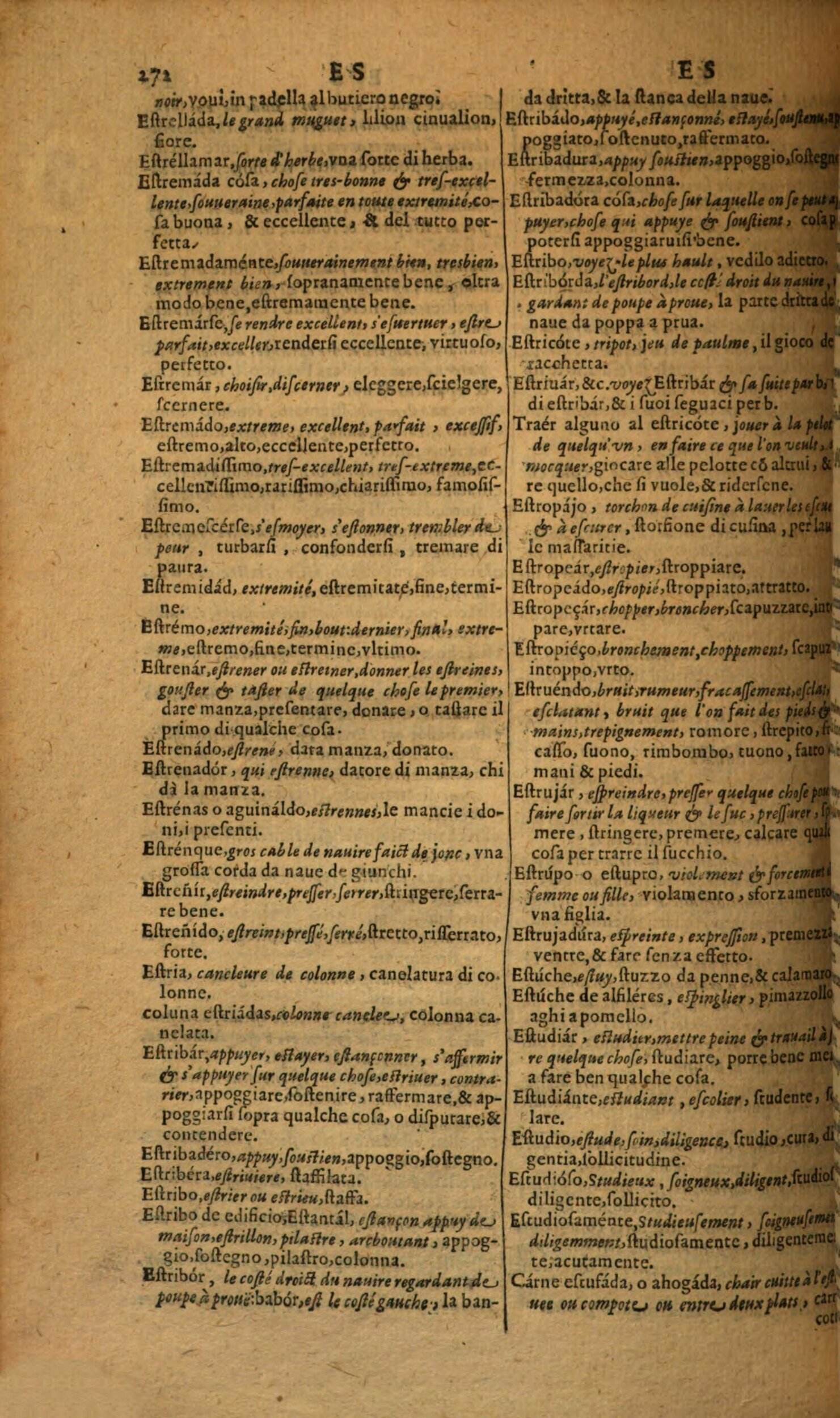 1617 - Samuel Crespin - Trésor des trois langues espagnole, française et italienne (Première partie) - Regensburg