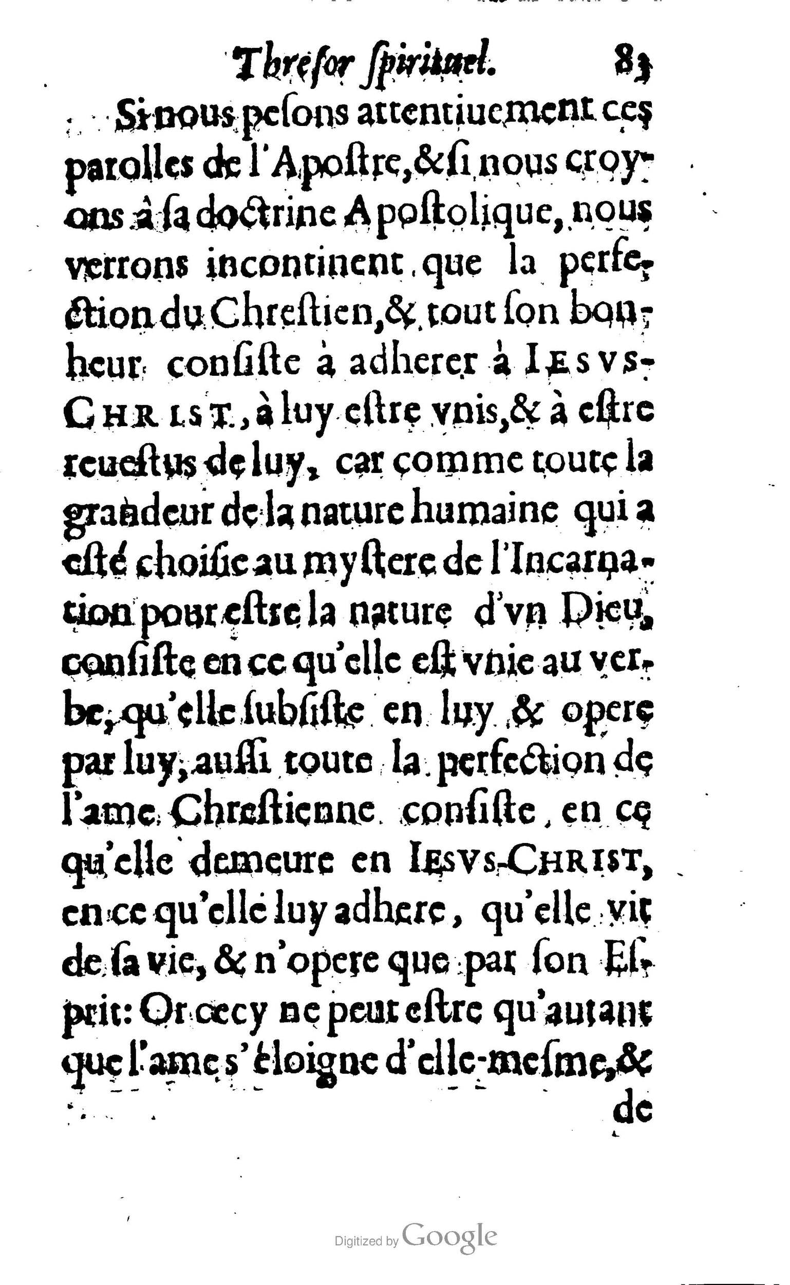 1633 - François Waudré - Trésor spirituel contenant les excellences du christianisme - BM Lyon
