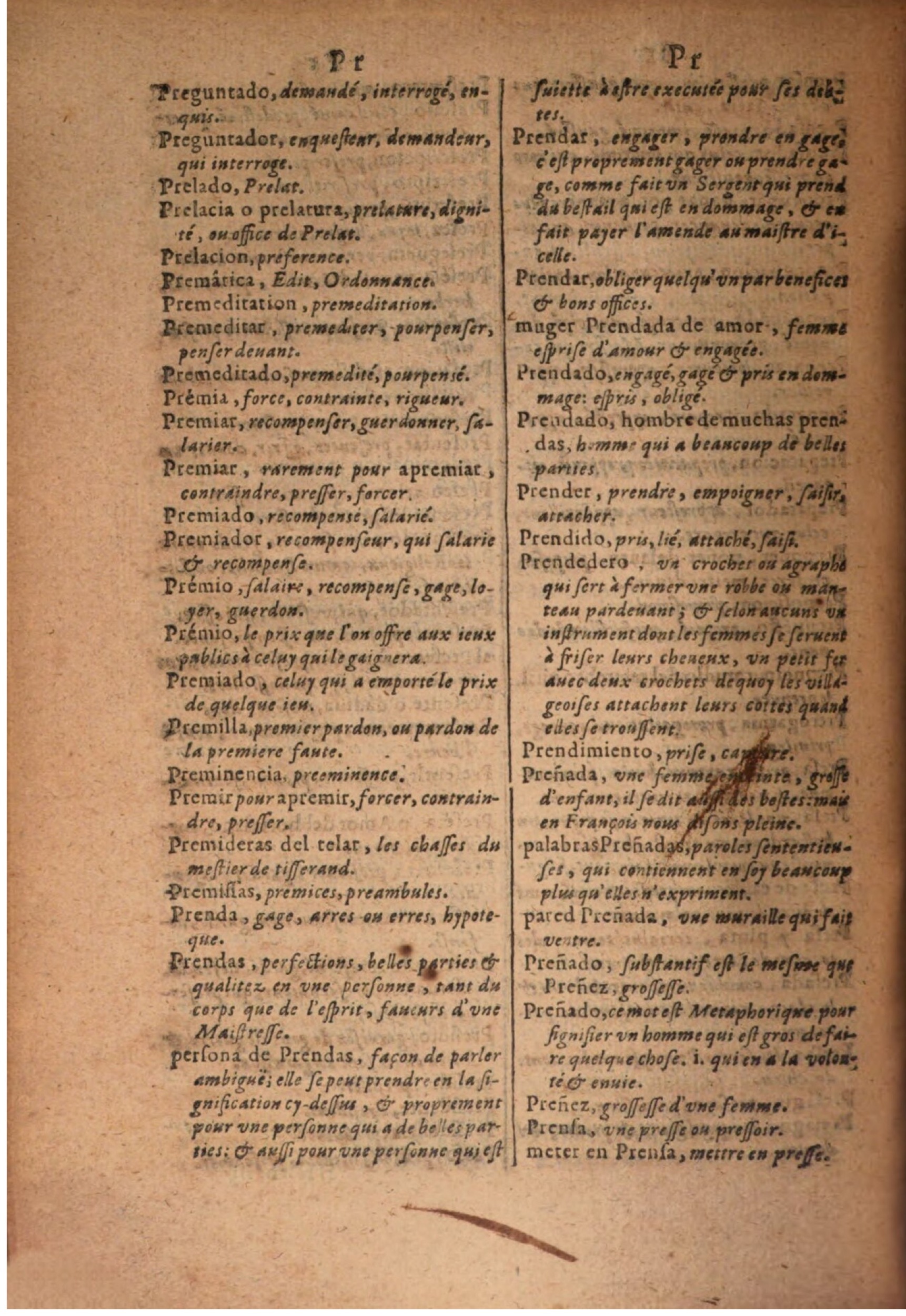 1645 - A. de Sommaville et A. Courbé - Trésor des deux langues espagnole et française - BSB Munich