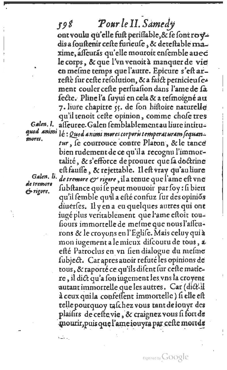 1607 - Nicolas Du Fossé - Trésor quadragésimal - T 01 - BM Lyon
