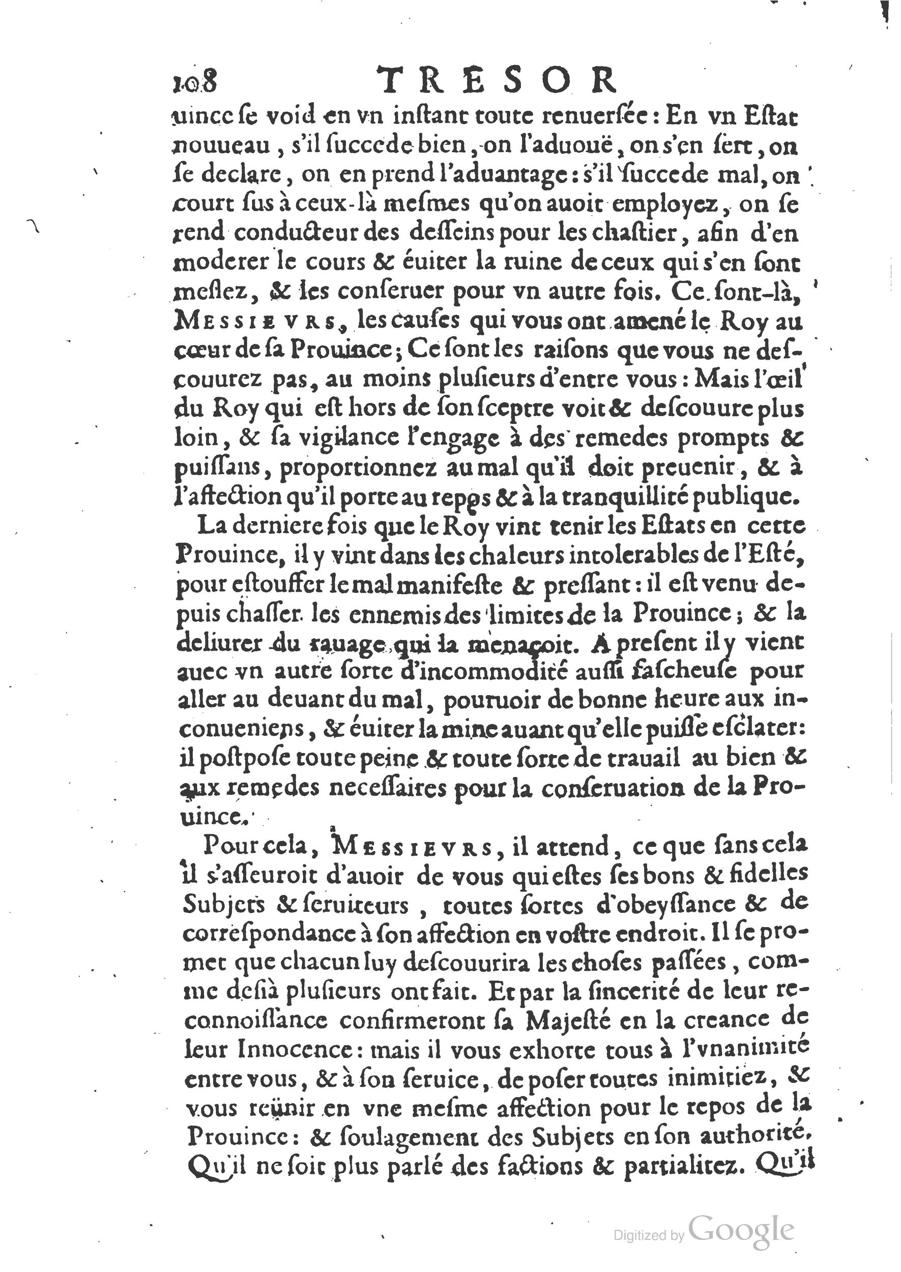 1654 - Michel Bobin - Trésor des harangues, remontrances et oraisons funèbres - BM Lyon 1654 - Michel Bobin - Trésor des harangues, remontrances et oraisons funèbres - BM Lyon