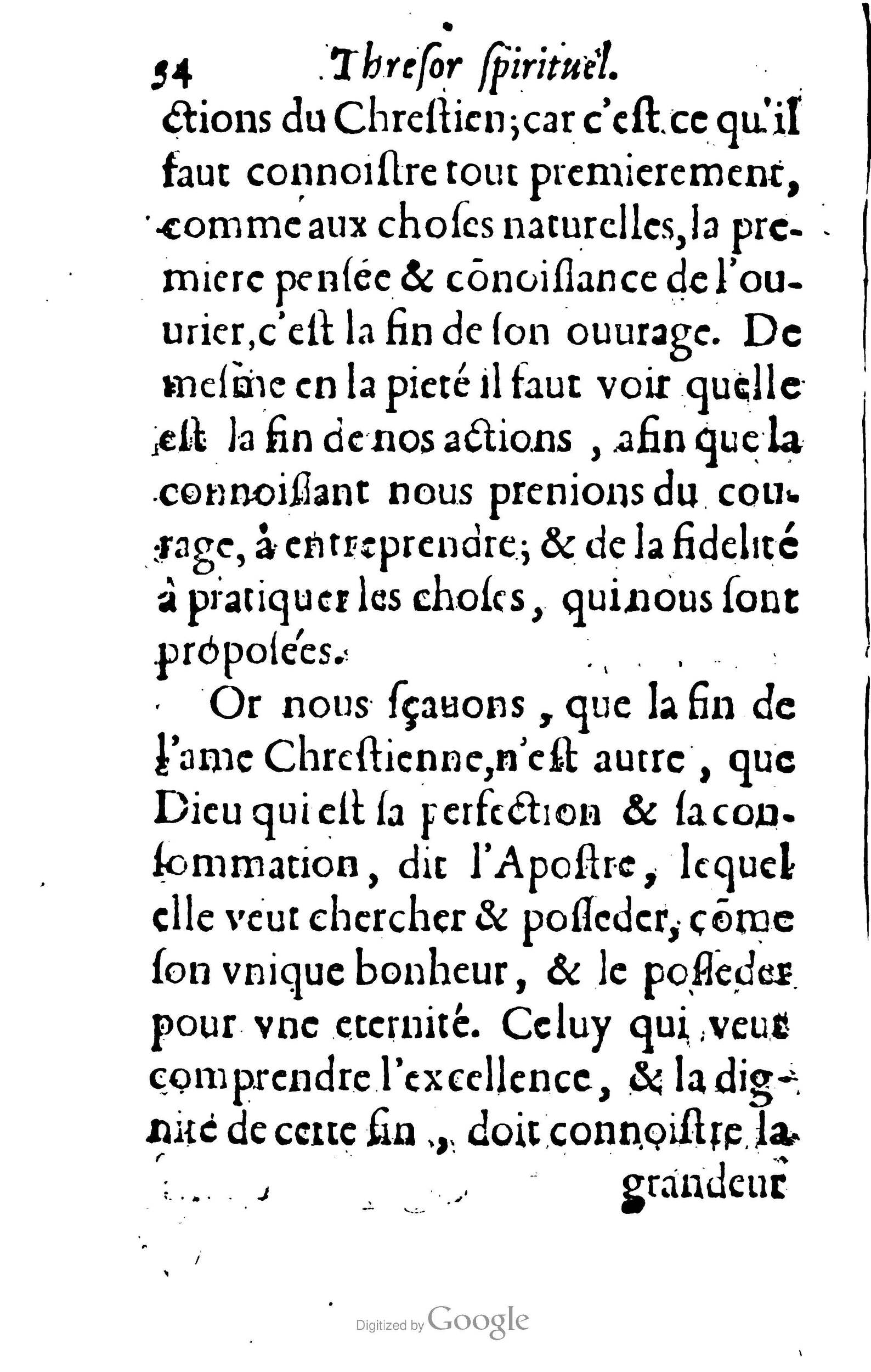 1633 - François Waudré - Trésor spirituel contenant les excellences du christianisme - BM Lyon