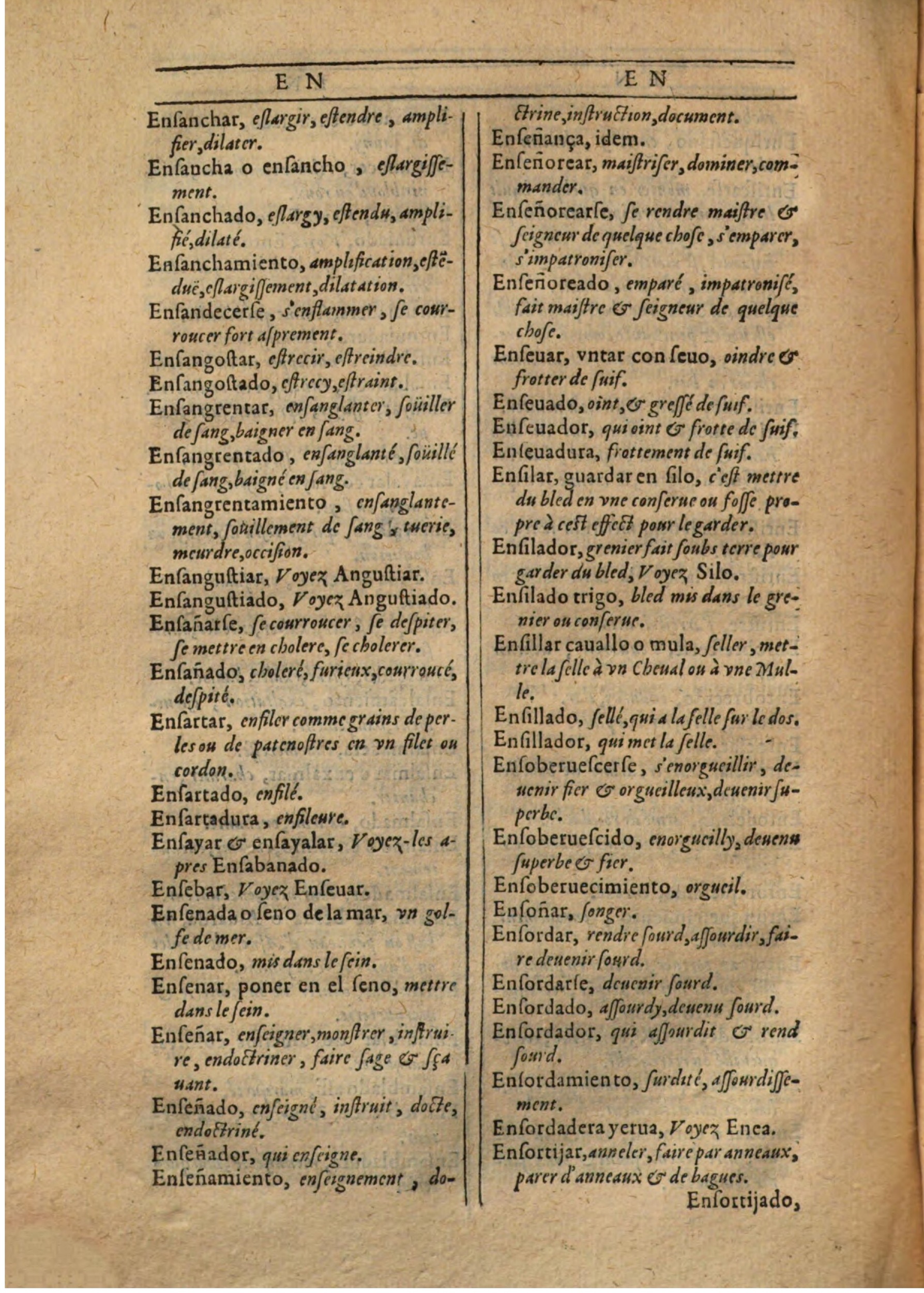 1607 - Marc Orry - Trésor des deux langues espagnole et française (Première partie) - BSB Munich 1607 - Marc Orry - Trésor des deux langues espagnole et française (Première partie) - BSB Munich