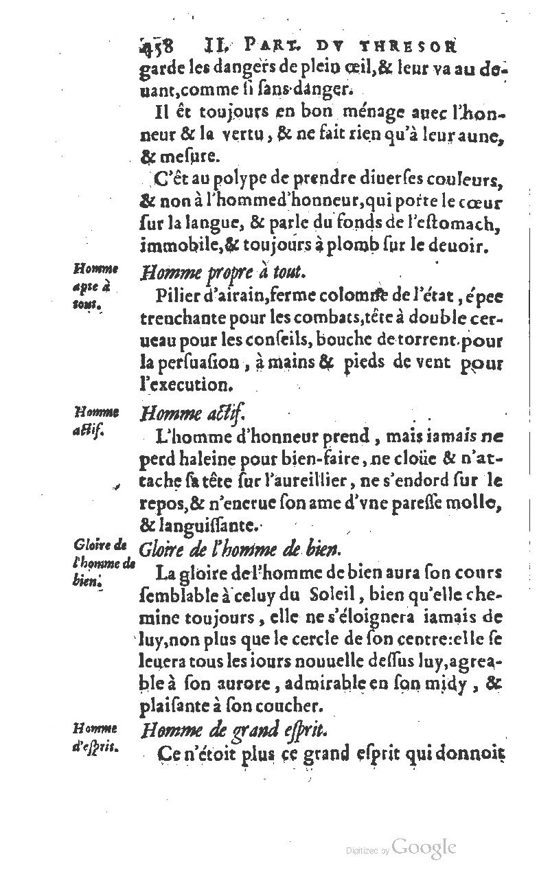 1610 - Louis Coste - Trésor de l’éloquence française (Seconde partie) - BM Lyon