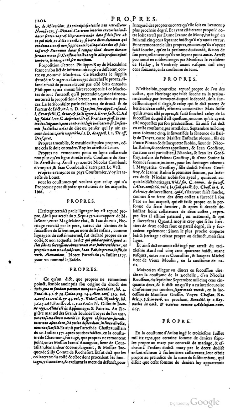 1629 - Veuve Nicolas Buon - Trésor du droit français (29620 T. 2) - BM Lyon