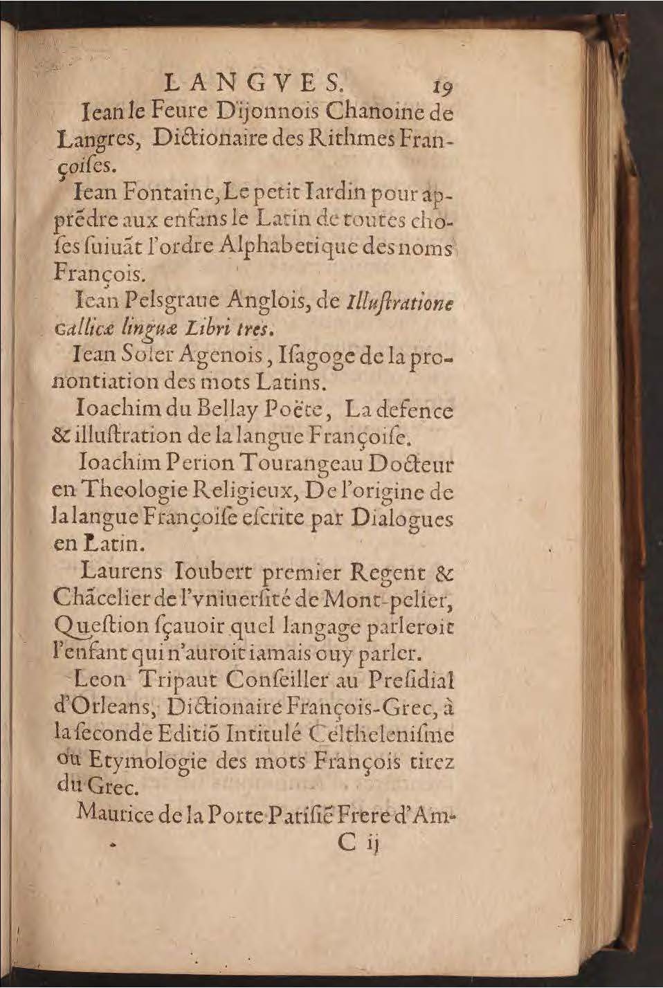 1602 - François Jacquin - Trésor des bons esprits français - BnF Arsenal