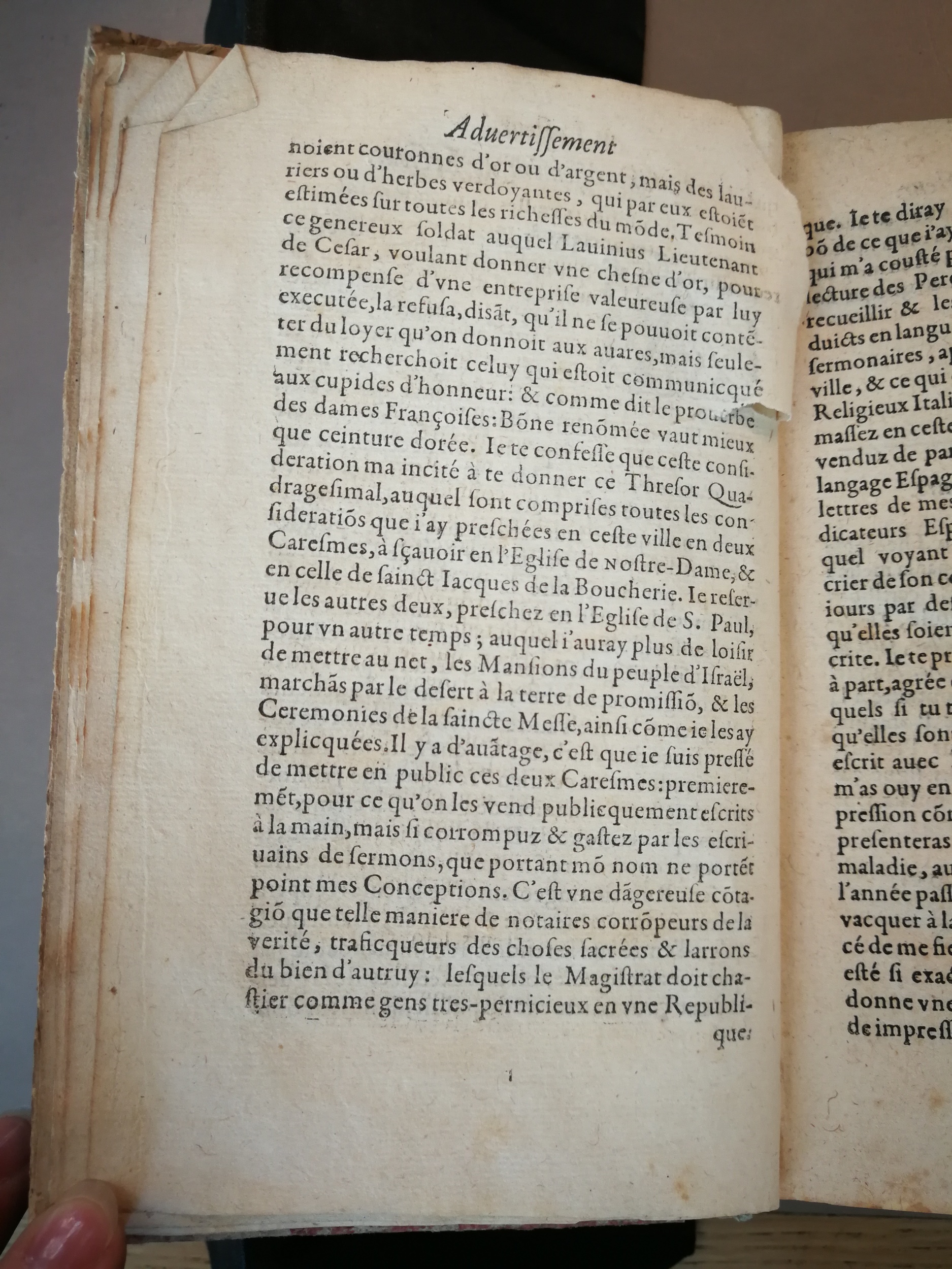 1607 - Nicolas Du Fossé - Trésor quadragésimal - BM Marseille